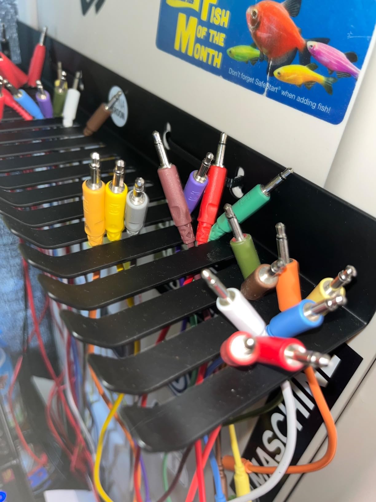 Eurorack Patch Cable Holder Wall Mountable 20 Slots customer photo 2