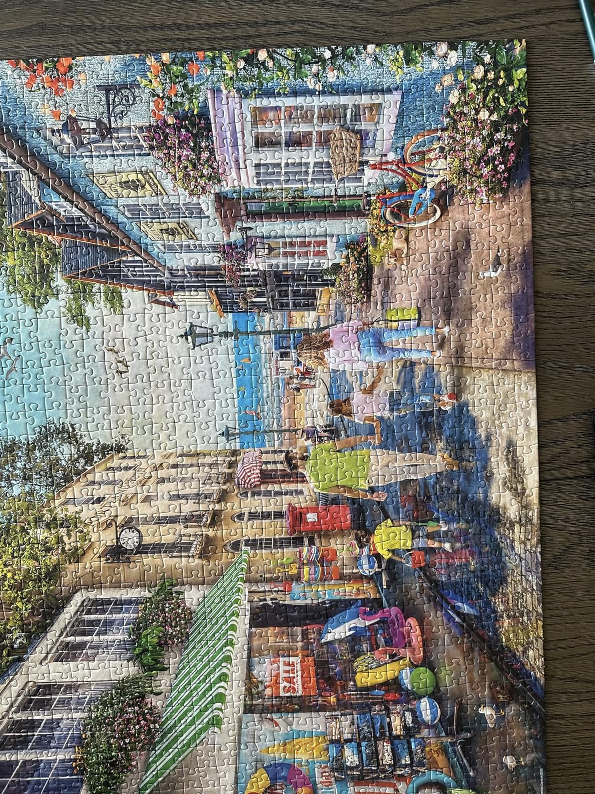 Ravensburger - Seaview Lane - 1000 Piece Jigsaw Puzzle - Stunning, Vivid Colors - Inspired Family Scene - Quaint Seaside Town - Puzzles for Adults customer photo 1