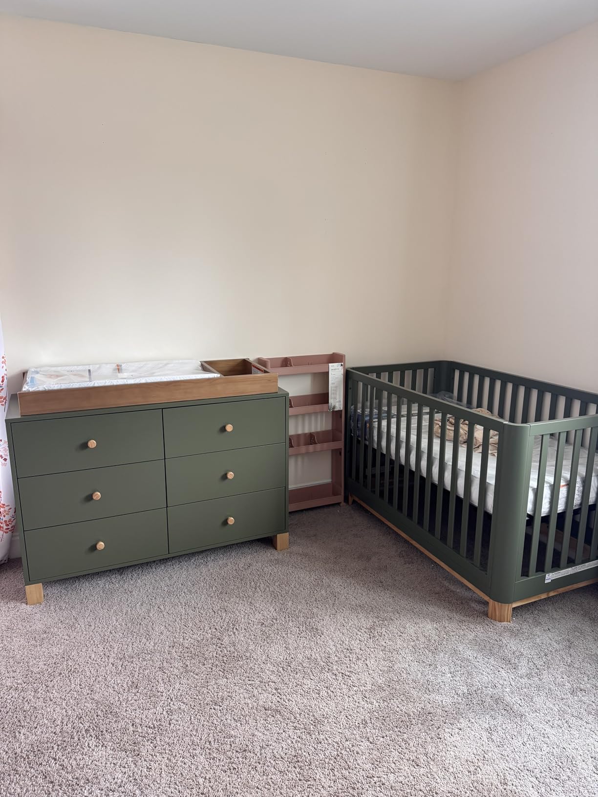Storkcraft California 6-Drawer Double Dresser, Olive with Driftwood | GREENGUARD Gold Certified, Wood Dresser, Spacious Storage Organizer for Kids Bedroom, Safety Interlocking Drawer System customer photo 2