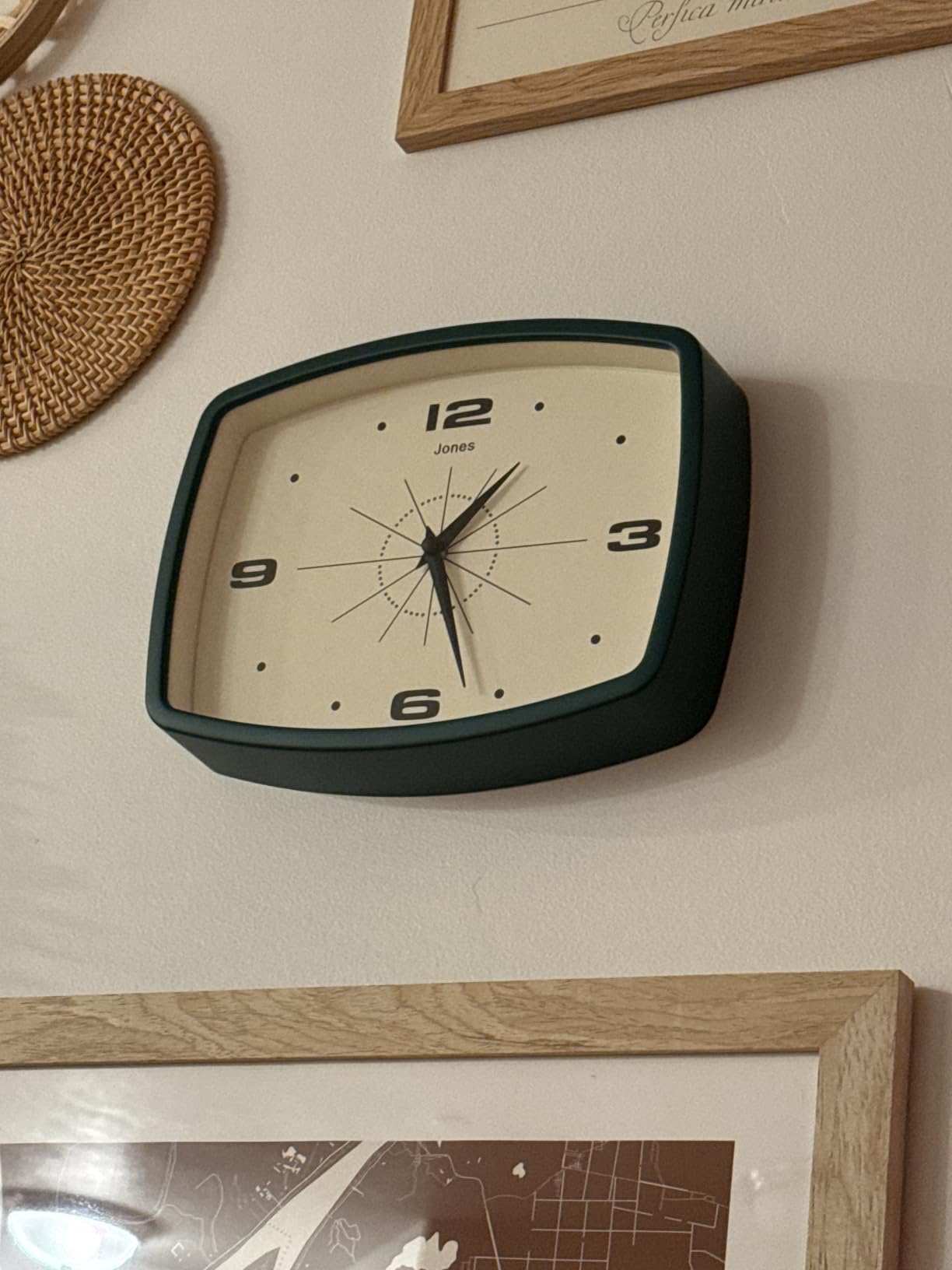 JONES CLOCKS Movie Wall Clock | Rectangular Retro Clock | 10