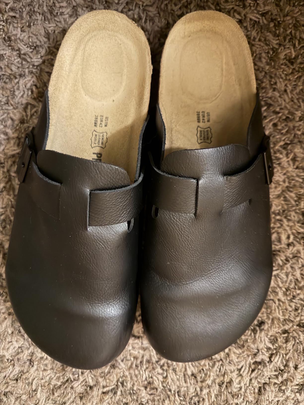 Project Cloud 100% Genuine Leather Slip-ons Footbed Clogs for Women Sandals customer photo 2