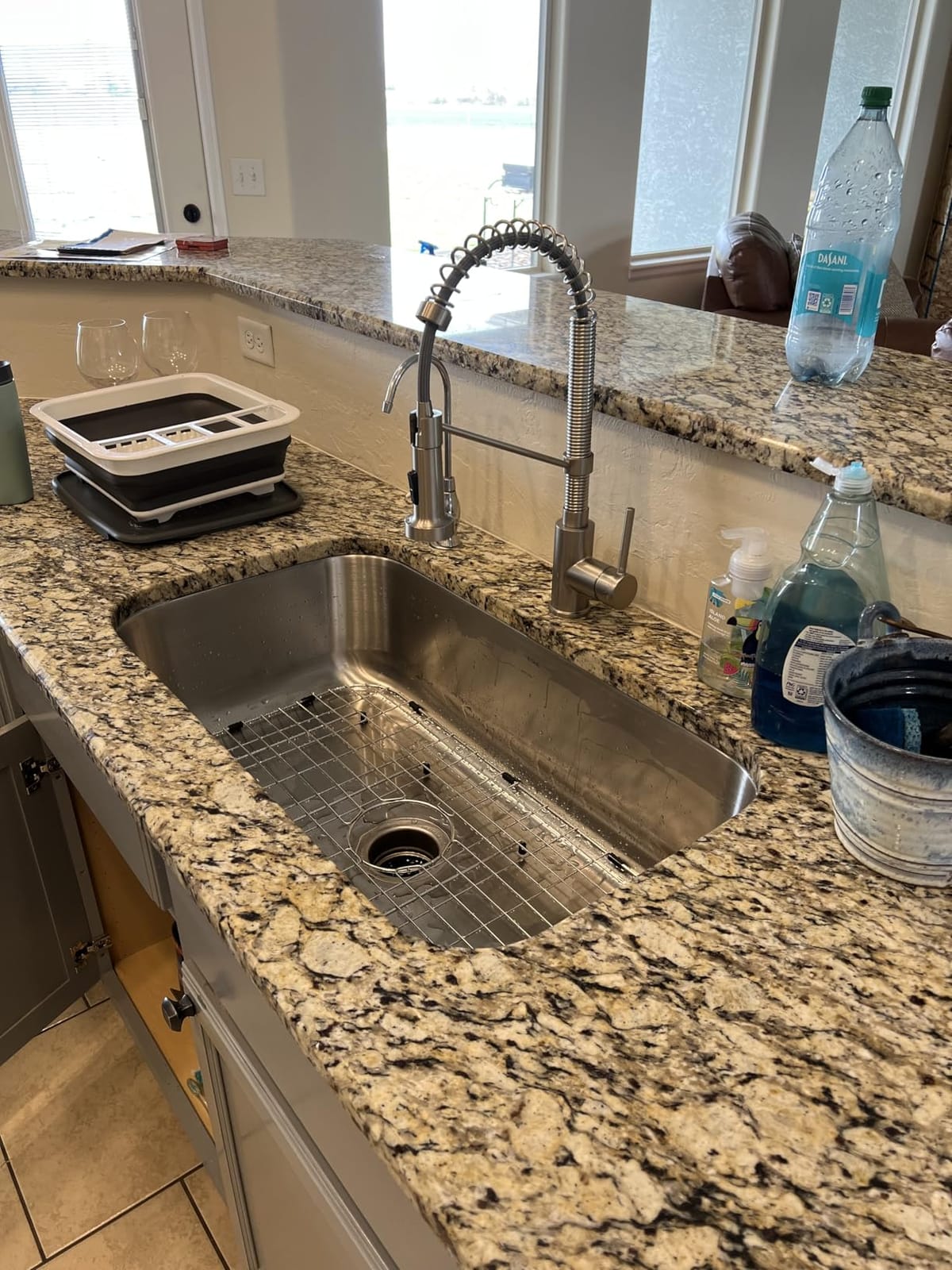 KRAUS Stainless Steel 32 in 18 Gauge Undermount Kitchen Sink KBU44 | Rear-set drain, rounded corners, NoiseDefend soundproofing customer photo 2