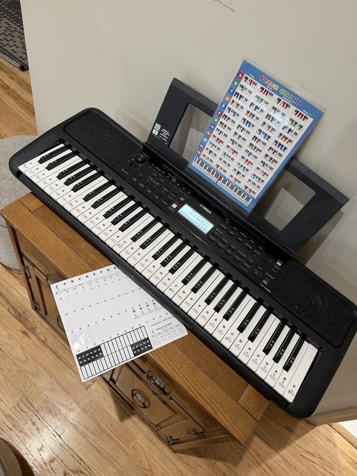 Yamaha 61 Touch Sensitive Keys Portable Keyboard for Beginners with Music Rest, Power Adapter PSR-E383 customer photo 2
