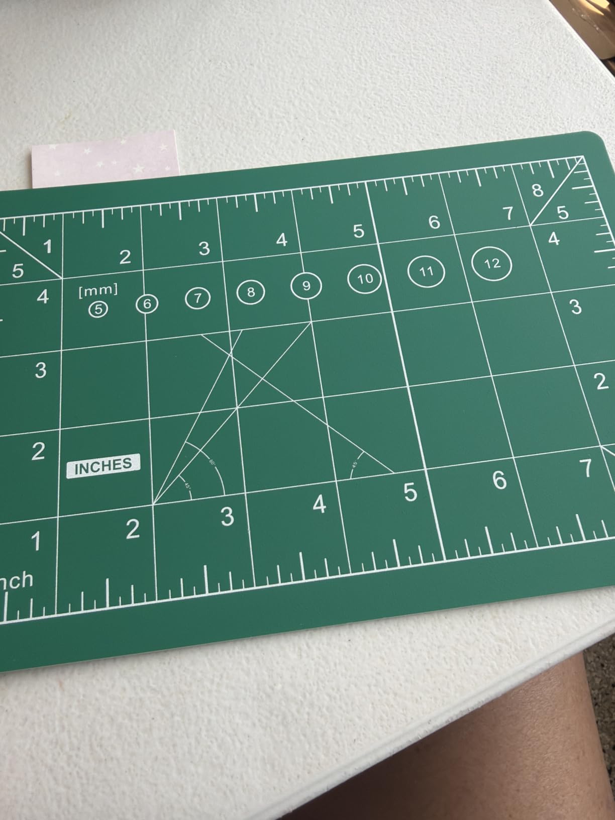 DIYSELF Cutting Mat 12in x 18in, Cutting Mats for Crafts, Self Healing Cutting Mat A3, Fabric Cutting Mats Double Side for Sewing, Quilting, Craft Mat for Desktop, Matting & Mounting Materials customer photo 1