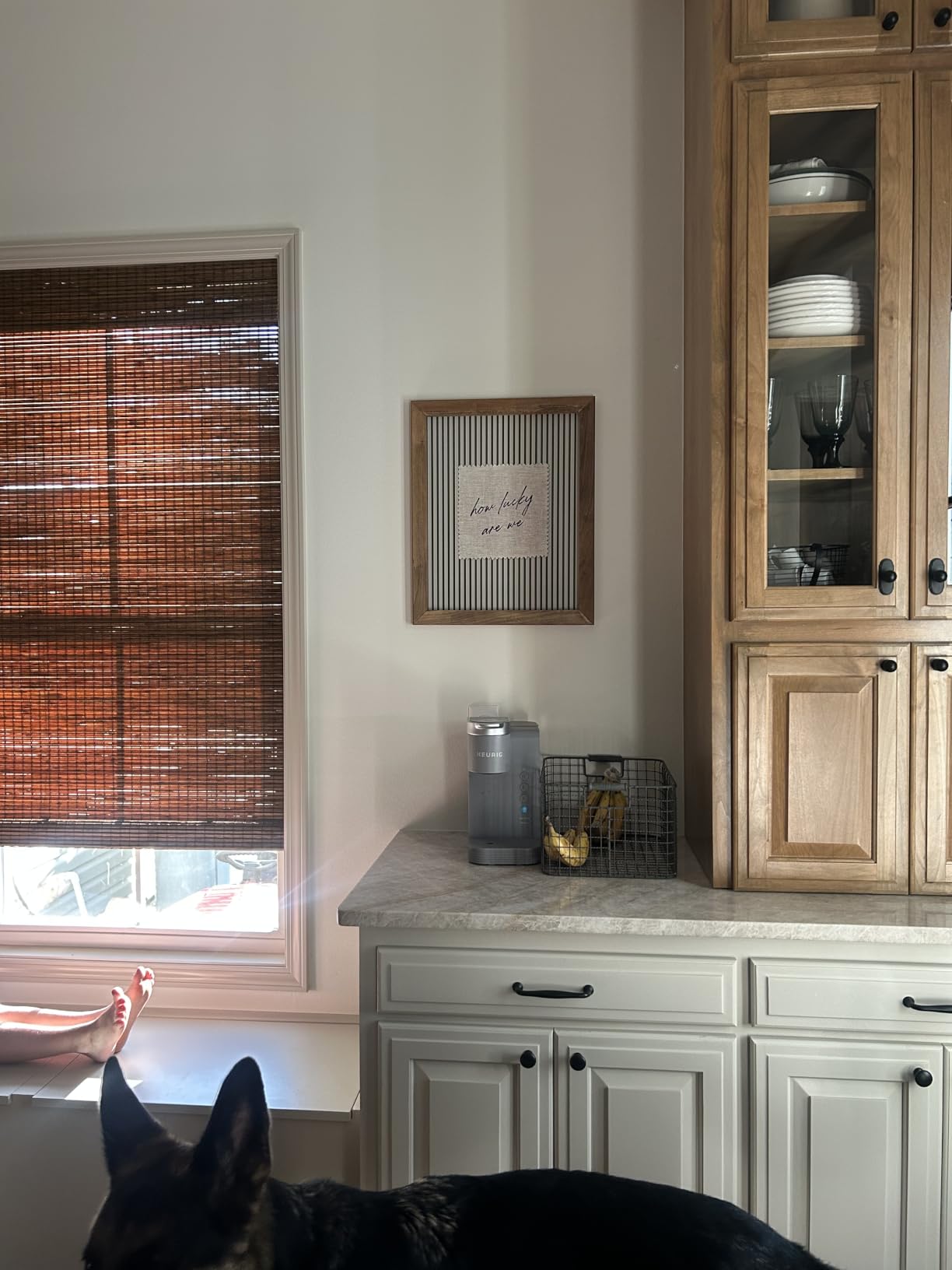 Cordless Bamboo Roman Shades w/Valance, 26.5