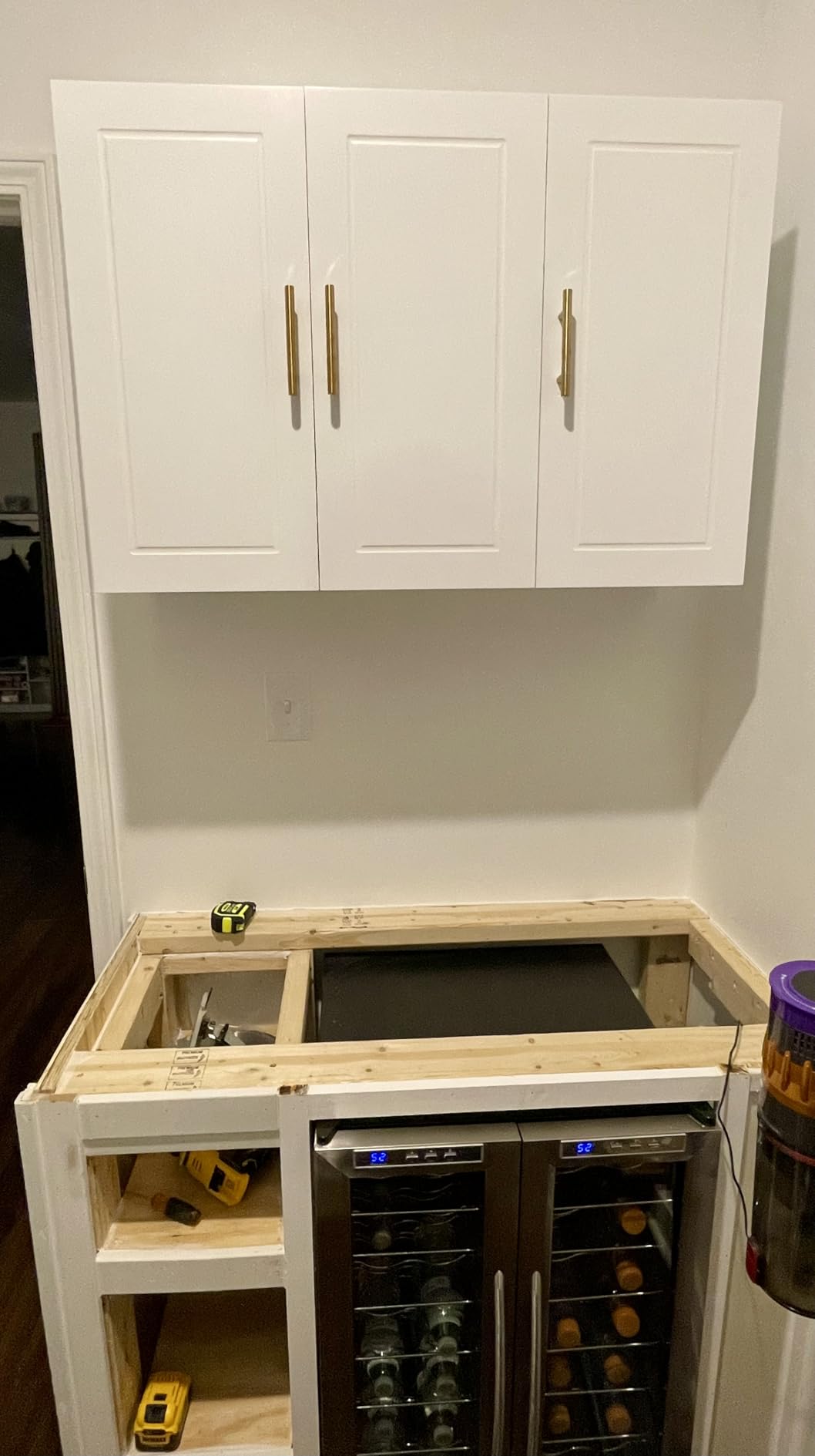SoBuy Bathroom Wall Cabinet, Large 3-Door, 23.6 x 11.8 x 35.4 in, White | Adjustable Shelf Floating Wall Storage Cabinet, Multi-Scene Bathroom Cabinet For Laundry, Kitchen & Garage, FRG231-L-W customer photo 2
