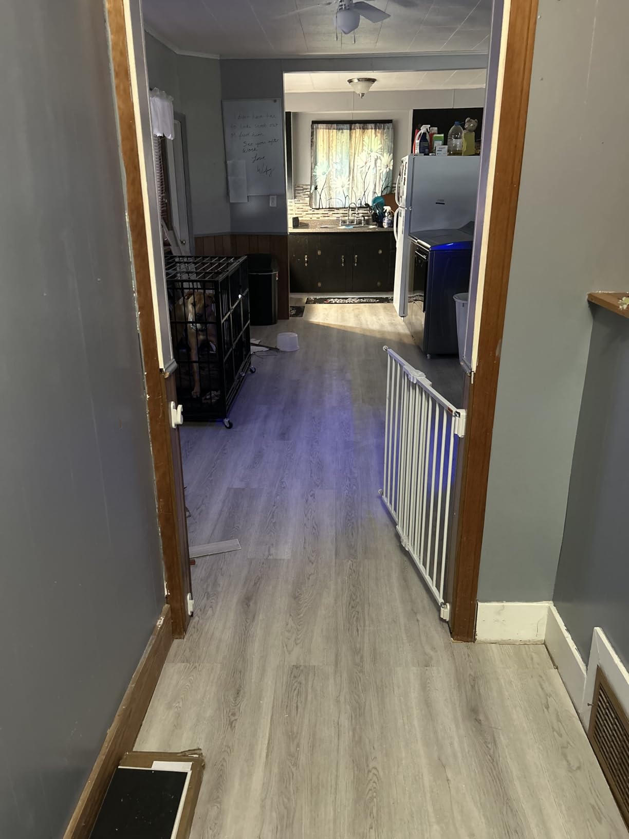 VEVOR Interlocking Vinyl Floor Tiles 48 x 7.3 inch, 10 Tiles 5.5mm Thick Snap Together Flooring, Natural Wood Grain Luxury Vinyl Flooring for Bedroom, Living Room, Bathroom (24.5 Sq.Ft/Box) customer photo 2