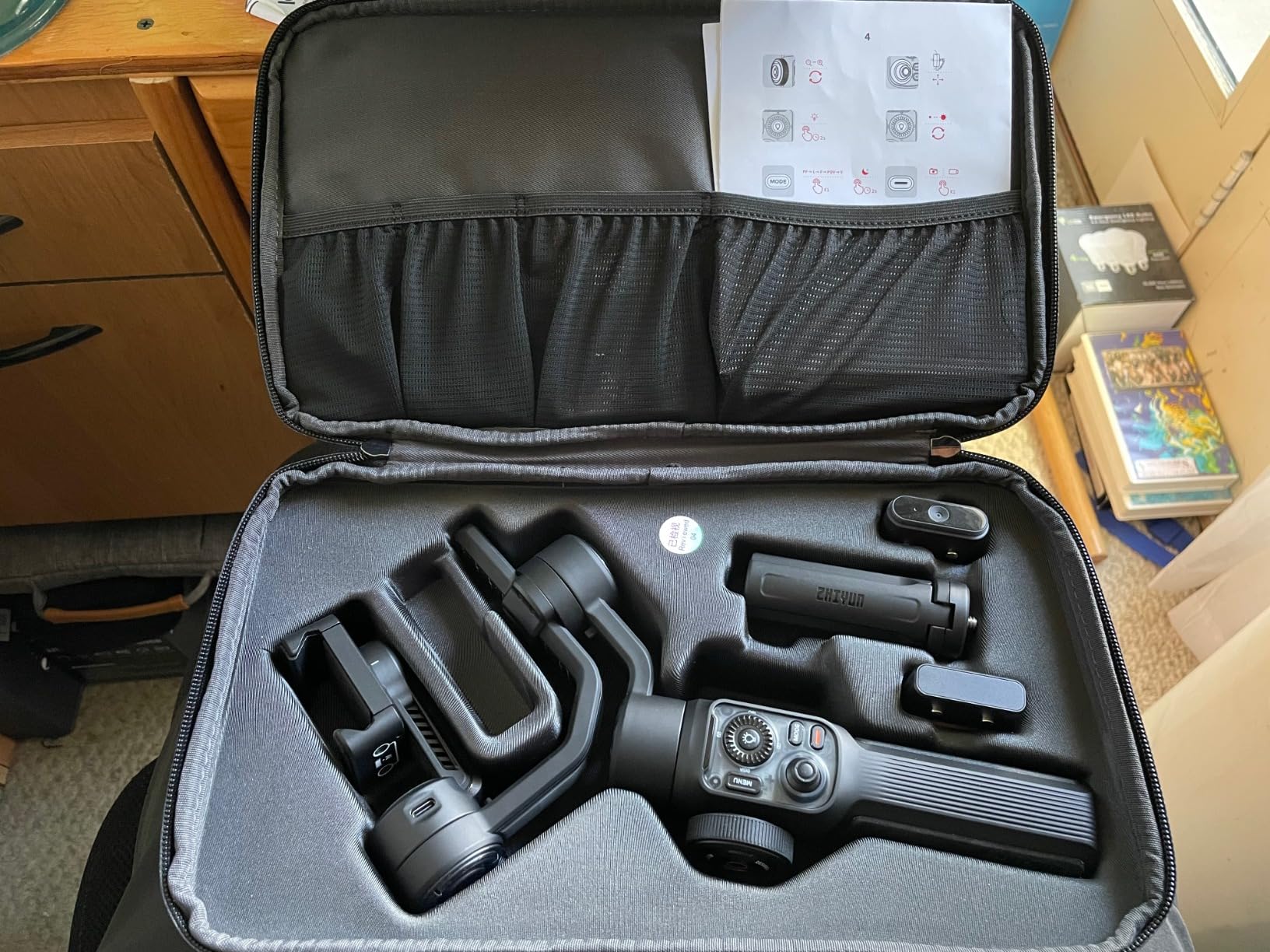 ZHIYUN Smooth 5S AI Pro Gimbal Stabilizer for Smartphone 3-Axis Phone Gimbal with AI Tracker, Magnetic/Built-in Fill Light, Storage Bag, iPhone Stabilizer for Video Recording Filming Vlogging customer photo 1