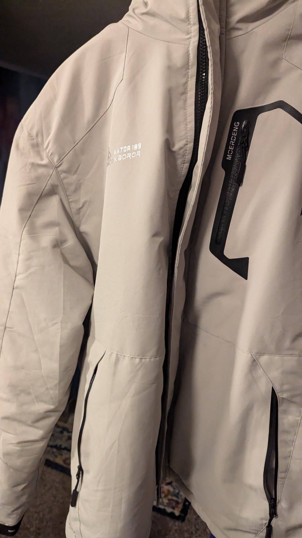 Men's Ski Jacket Winter Coat | Fleece Lining Warm Waterproof Raincoat with Detachable Hooded customer photo 1