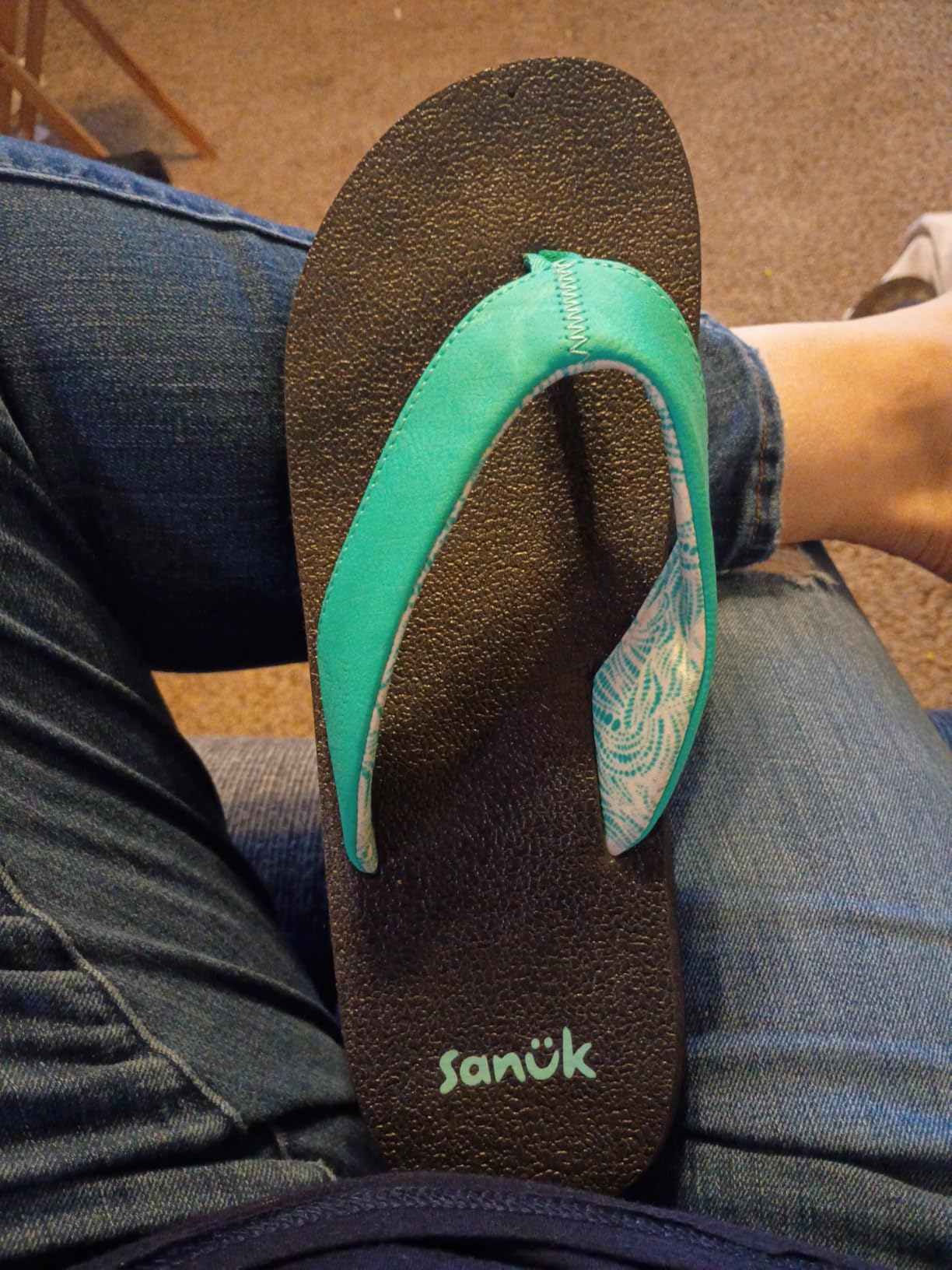Sanuk Yoga Mat II | Flip Flops for Women | Yoga Sandals For Women | Women's Beach Sandals | Memory Foam Footbed customer photo 2
