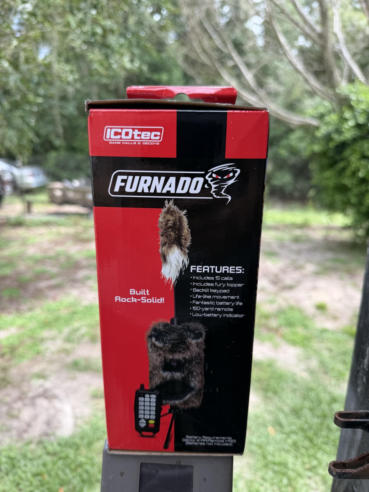 Icotec Furnado Predator Game Caller Decoy Combo - Designed for Coyote, Fox, Bobcat, Raccoon Hunting - 15 Sounds Included, 150 Yard Remote Range. customer photo 2