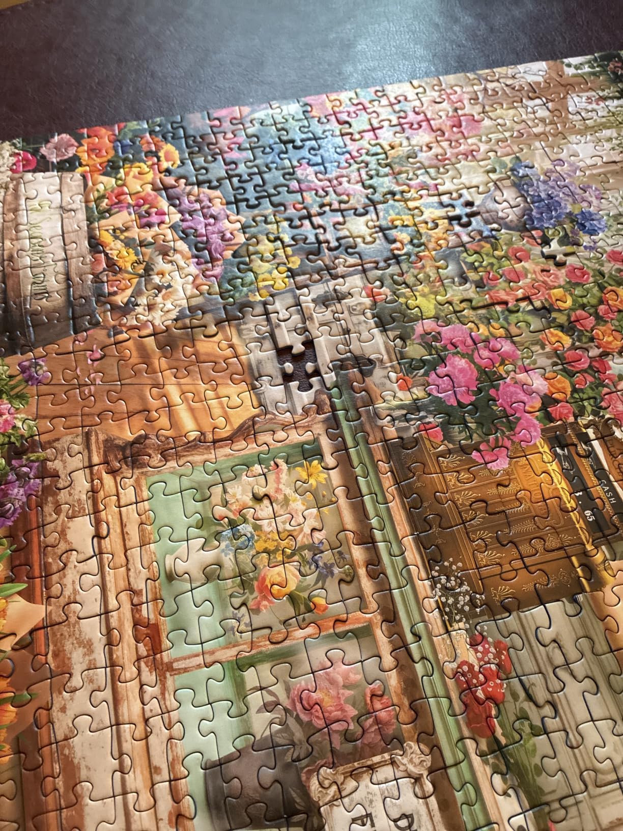 Ravensburger All Seasons Flower Shop 1000 Piece Jigsaw Puzzle | Explore Colorful Botanical Arrangements | from The Bestselling Puzzle Brand Worldwide | Enhanced Anti-Glare Surface customer photo 1