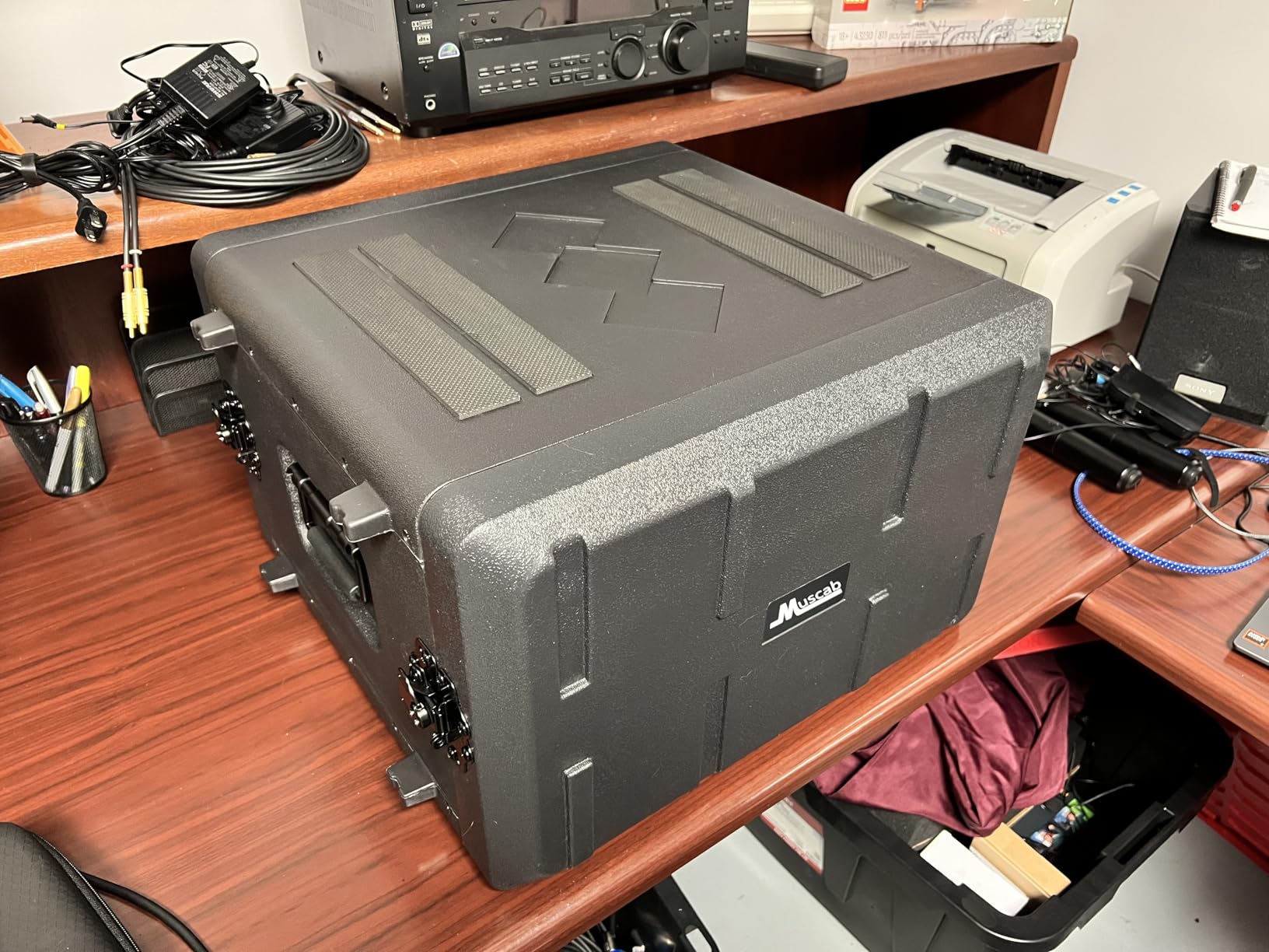 Pro-Audio PA DJ Flight Road Travel Mount - 6U Rack Case, Waterproof Hard Case with Customized Foam, Wireless Mic System Storage/Amp/Effect/Mixer customer photo 2