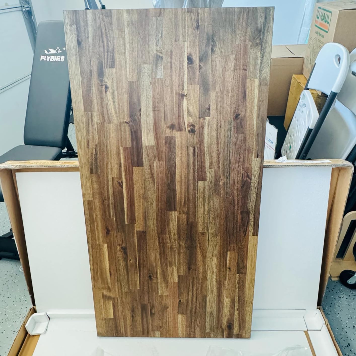 Howizz Walnut Butcher Block Countertop 48 x 36 x 1.5 Inches - Solid Wood Table Top for Island Kitchen Countertop, Desk Top, Dining Table, Workbench Top customer photo 1