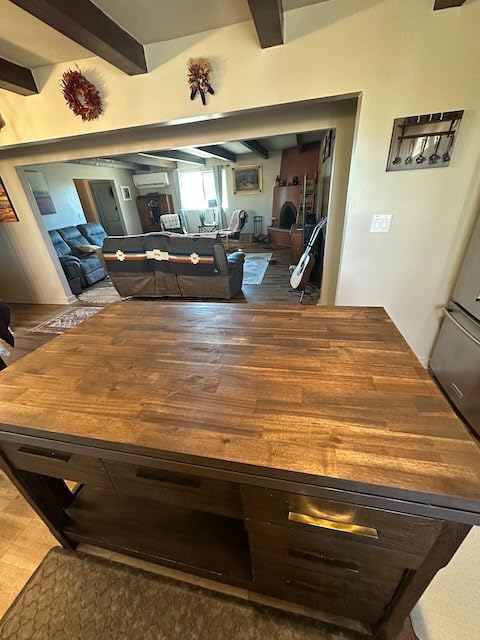 Howizz Walnut Butcher Block Countertop 48 x 36 x 1.5 Inches - Solid Wood Table Top for Island Kitchen Countertop, Desk Top, Dining Table, Workbench Top customer photo 2