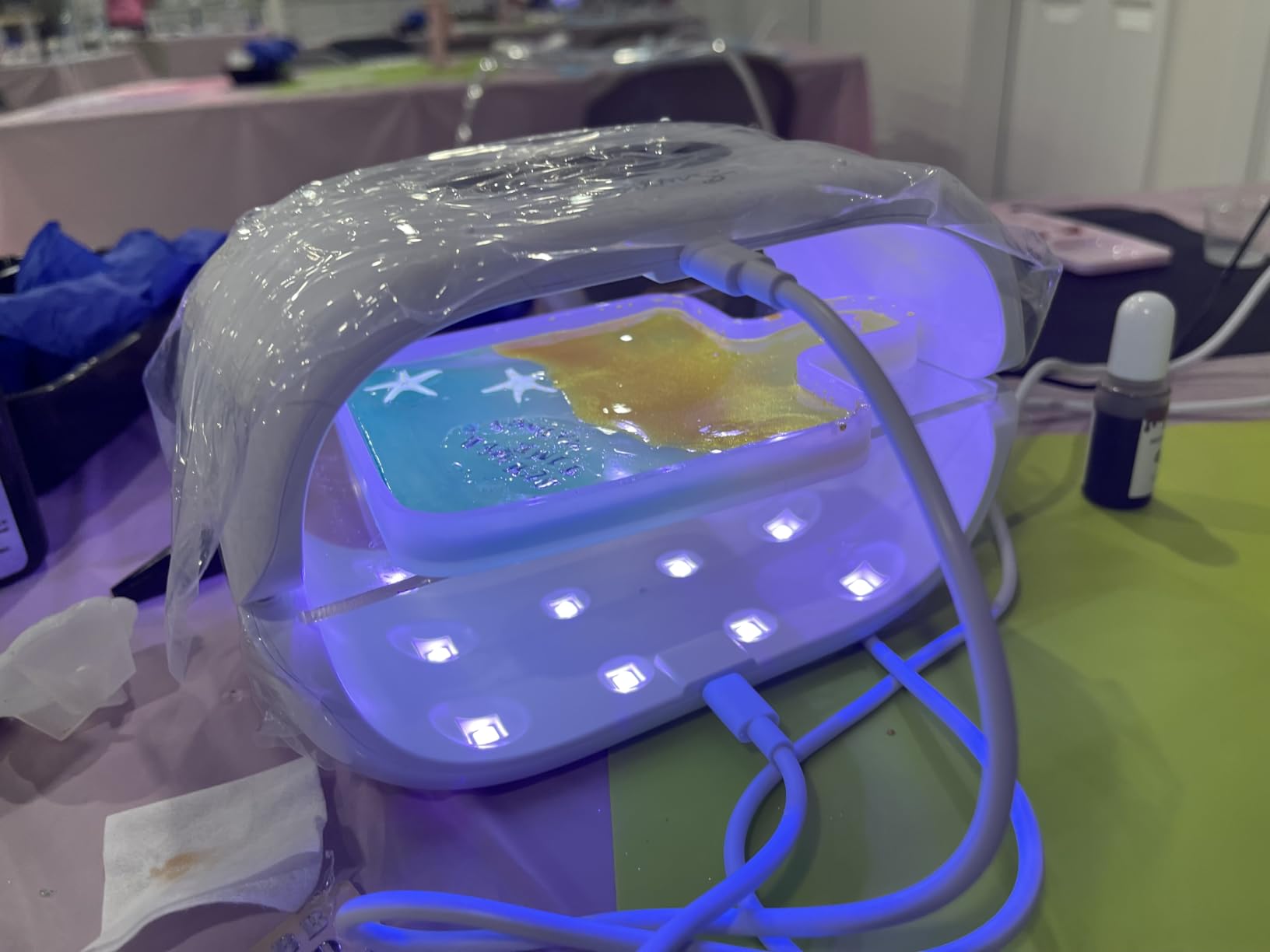 Suzzam 36W Double-Sided UV Light for Resin DIY Crafts | 2-in-1 Detachable Split Design, 360° Wide Coverage, Digital Display with 3 Timer Settings for Resin Curing customer photo 1