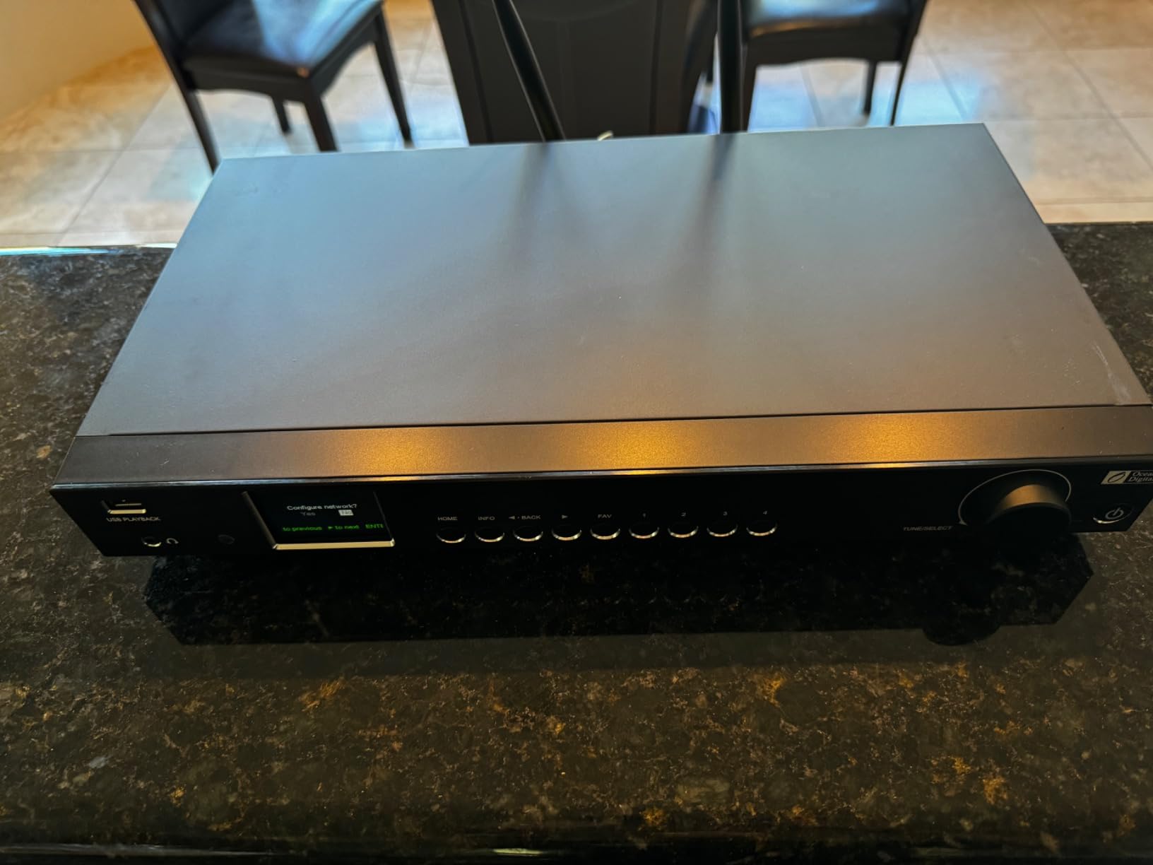 Ocean Digital WR-50 Internet Radio Tuner Component Wi-Fi, Ethernet LAN, Podcasts, Stereo Outputs to Connect Hi-Fi System, Bluetooth Receiver, USB Playback, Remote Control, 2.4