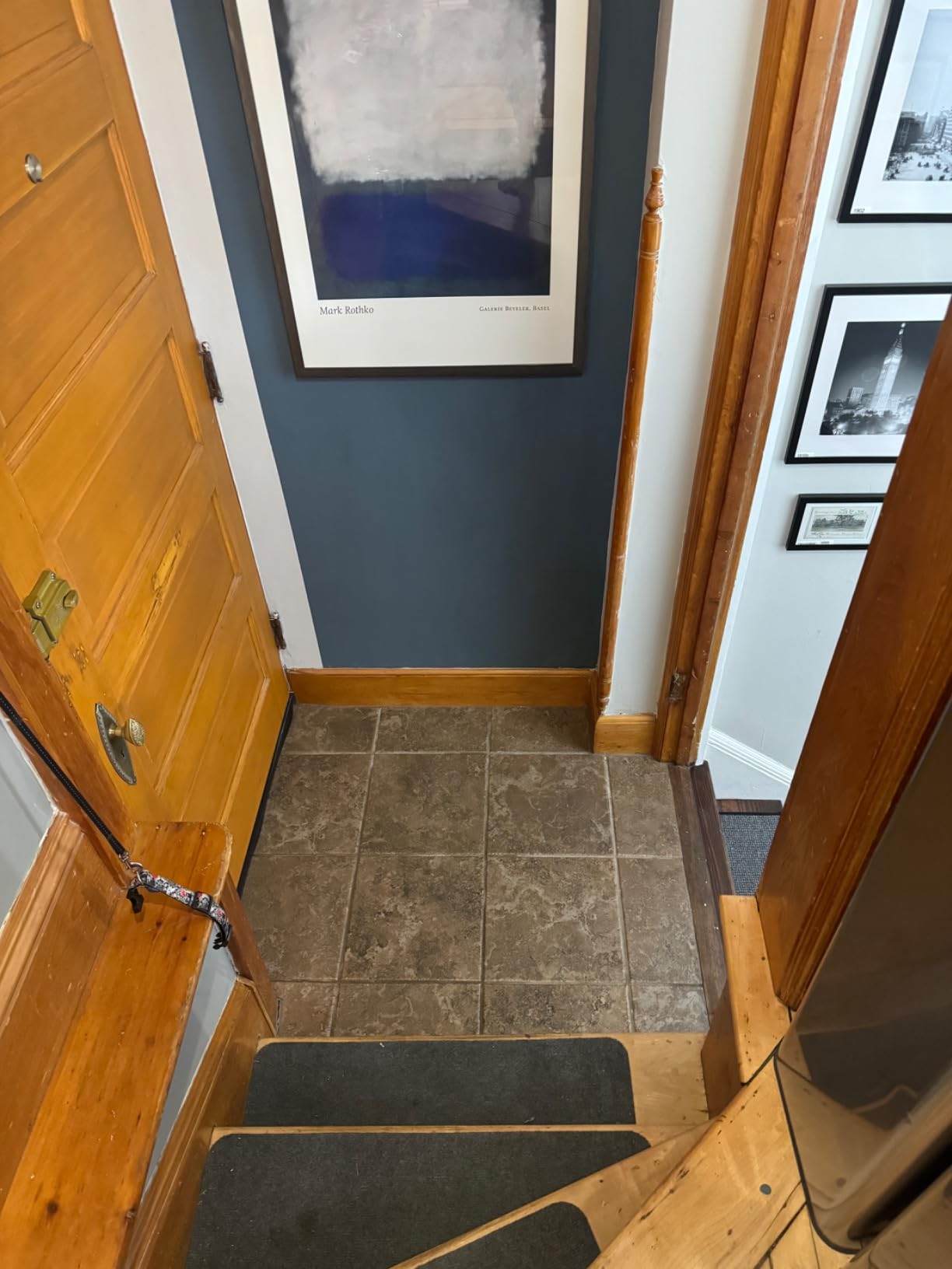 FloorPops Quarry Dark Grey Peel and Stick Floor Tiles, Stone Vinyl Floor Tiles, Water Resistant, 24-in x 12-in Pack of 6 customer photo 2