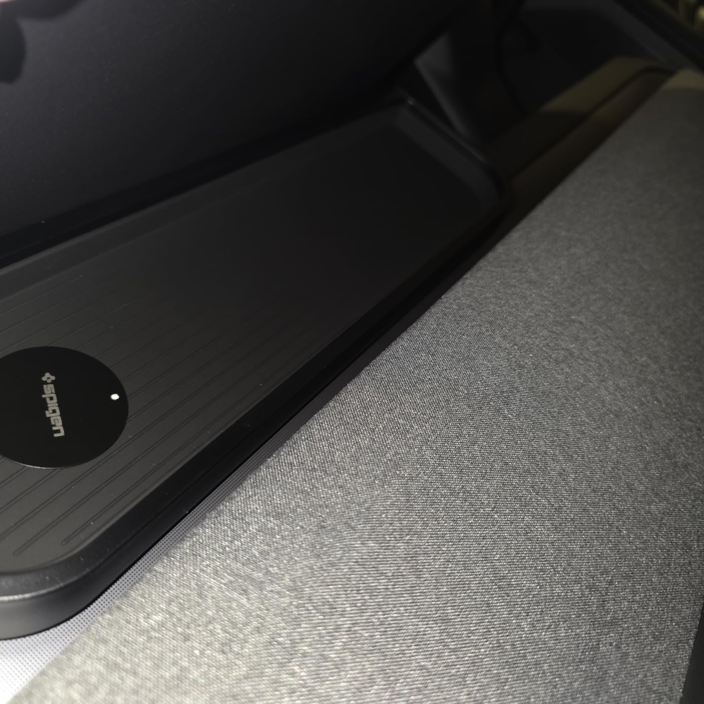 Spigen Under Screen Storage Organizer for Tesla Model Y Juniper, 3 Highland | Only Standard, Premium & Performance (2026/2025) [Upgraded] / For Tesla Model YL - Black customer photo 1