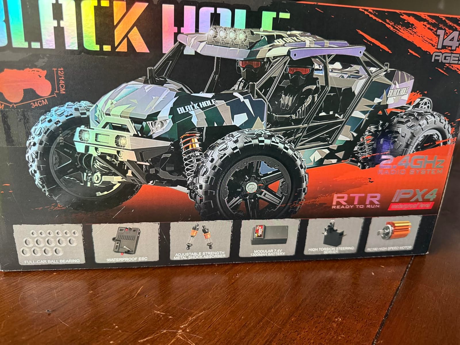 X-TMAGA 1:14 Scale All Terrain RC Cars for Adults & Boys (HS14323), Max Fast 40+ KPH, 4WD Off-Road RC Truck for Snow & Sand & Mud, 4X4 Waterproof Remote Control Car with 2 Rechargeable Batteries customer photo 2