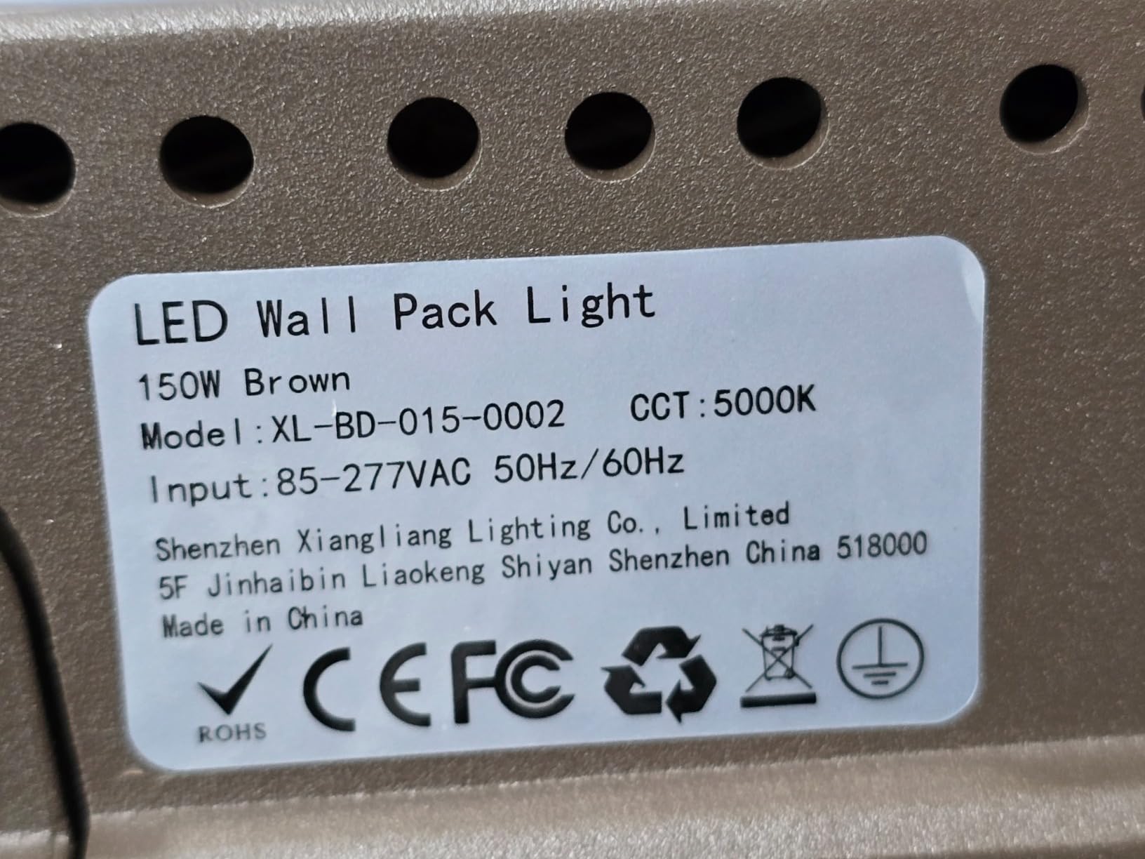 ledmo 150W LED Wall Pack with Photocell Dusk to Dawn Outdoor Lighting, 5000K 21000LM Waterproof Commercial Fixture 100-277V customer photo 1