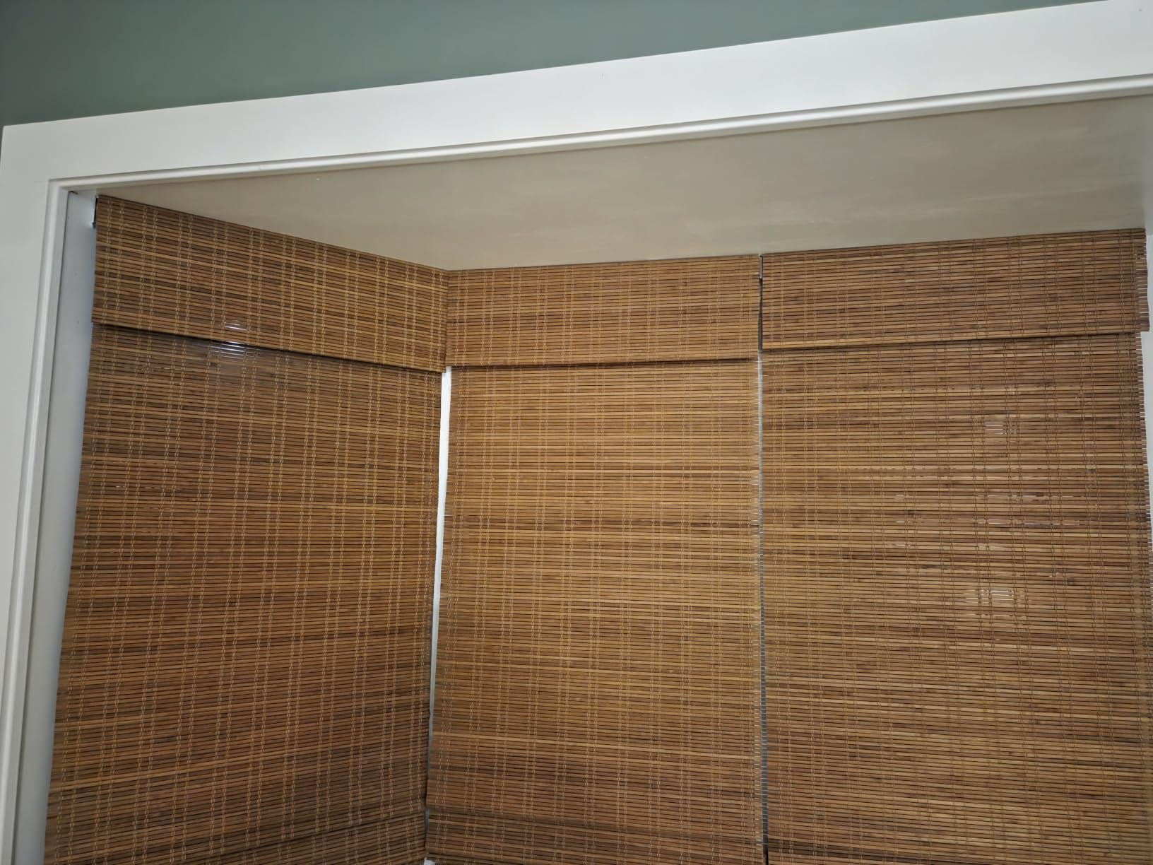 Calyx Interiors Bamboo Roman Shades w Valance 35