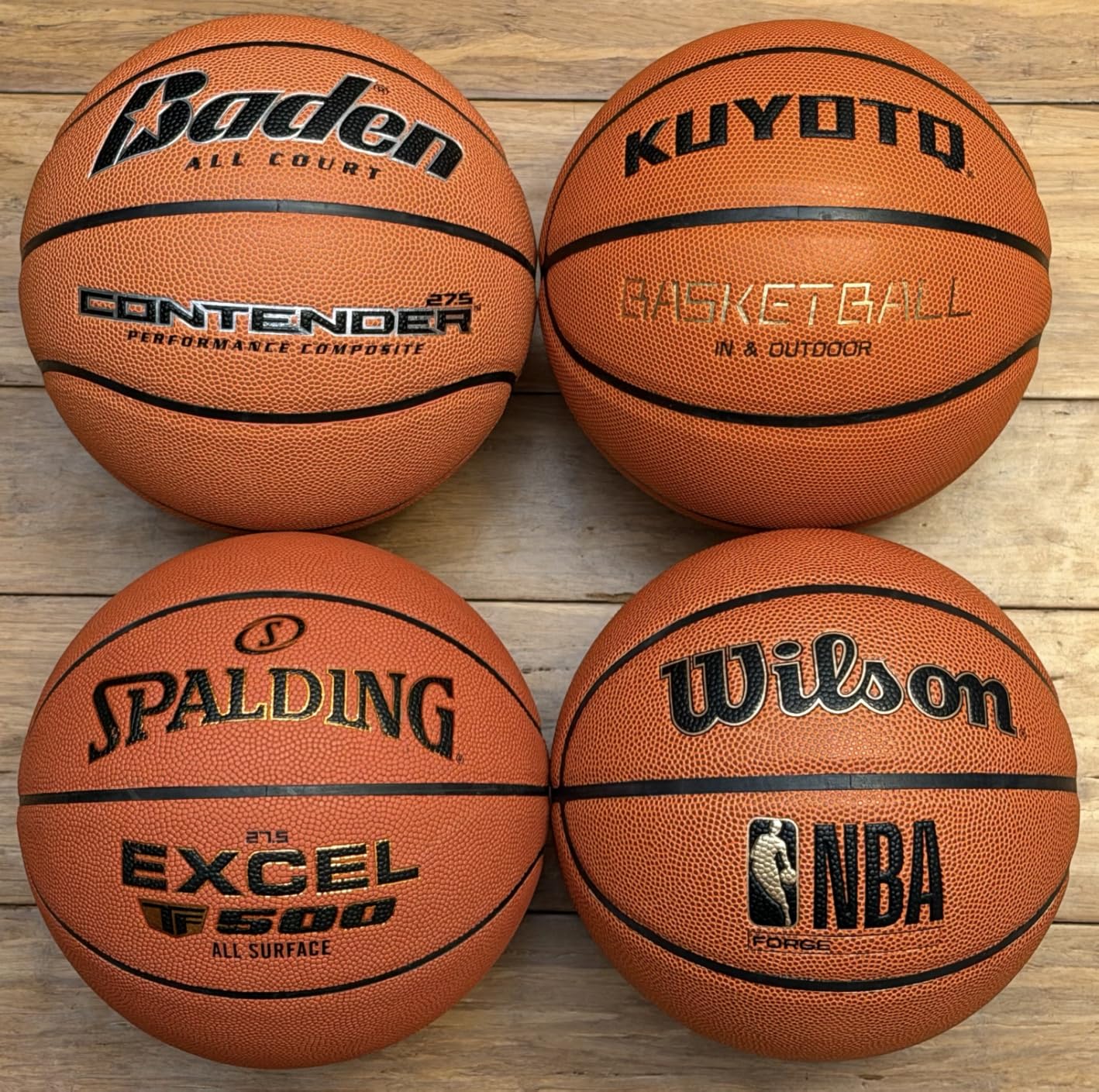 WILSON NBA Forge Indoor/Outdoor Basketball - Brown, Size 7-29.5