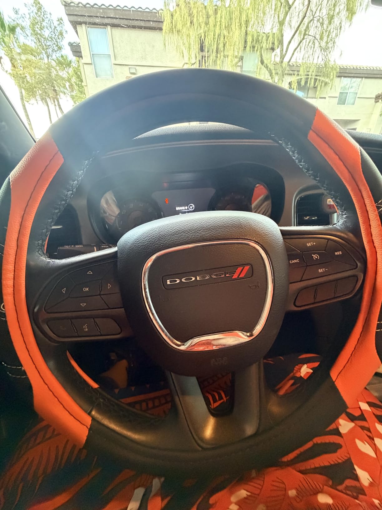 CAR PASS Air Mesh Leather Car Seat Covers Full Set, Waterproof Car Floor Mats, Sporty Steering Wheel Cover 14.5-15in, Universal Fits for 95% Cars Truck SUV (Black and Blue) customer photo 1