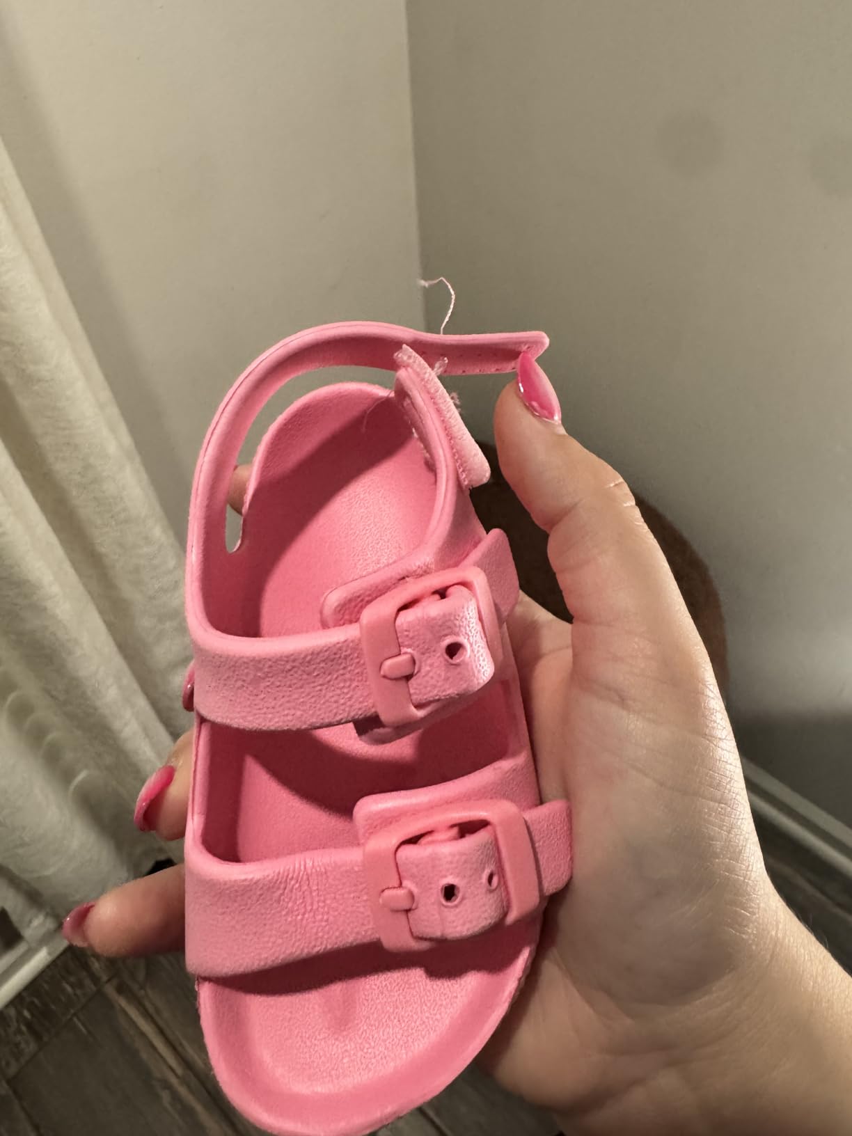 ChayChax Toddler Boys Girls Double Buckle Sandals Children's Adjustable Back Strap Water Sandal customer photo 2