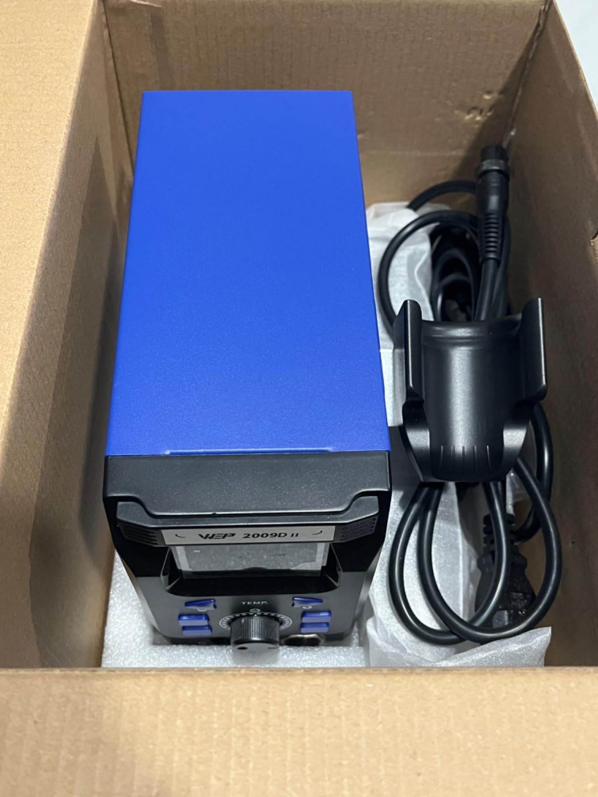 WEP 2009D-II Hot Air Soldering Station, Hot Air Rework Station with Detachable Soldering Heat Gun, 4 Preset Channels, Digital LED Display, Adjustable Temperature 212-896F, PID Temp Stabilization customer photo 2
