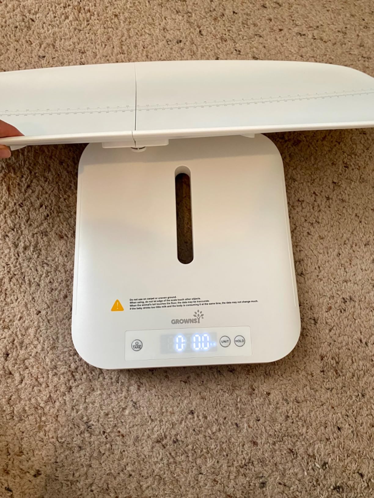 GROWNSY Digital Baby Scale & Pet Scale Up to 330 lbs, with Bluetooth | Accurate Weighing, 330 lb Capacity, Hold Function, 27
