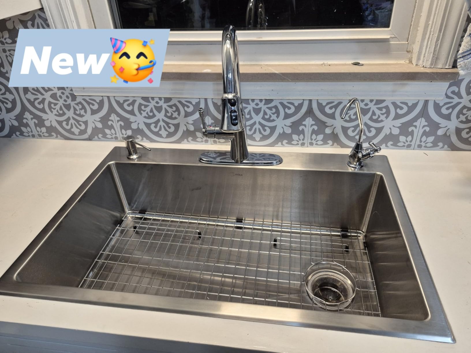 KRAUS Stainless Steel 33 in 18 Gauge Drop In Kitchen Sink KHT640-33 customer photo 2