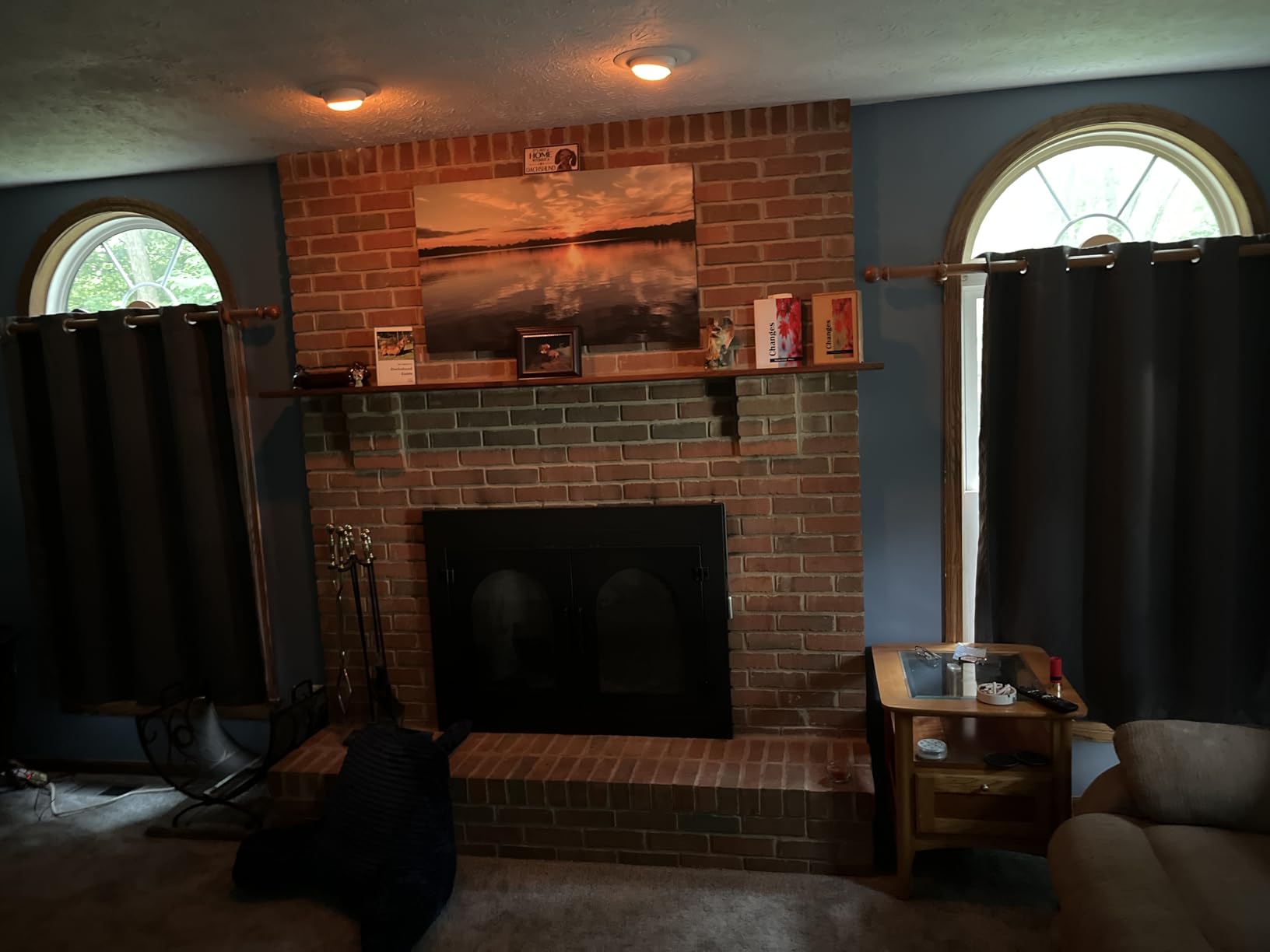 Fireplace Doors with Tempered Glass, Designed for Masonry Fireplaces, Black, Medium customer photo 1