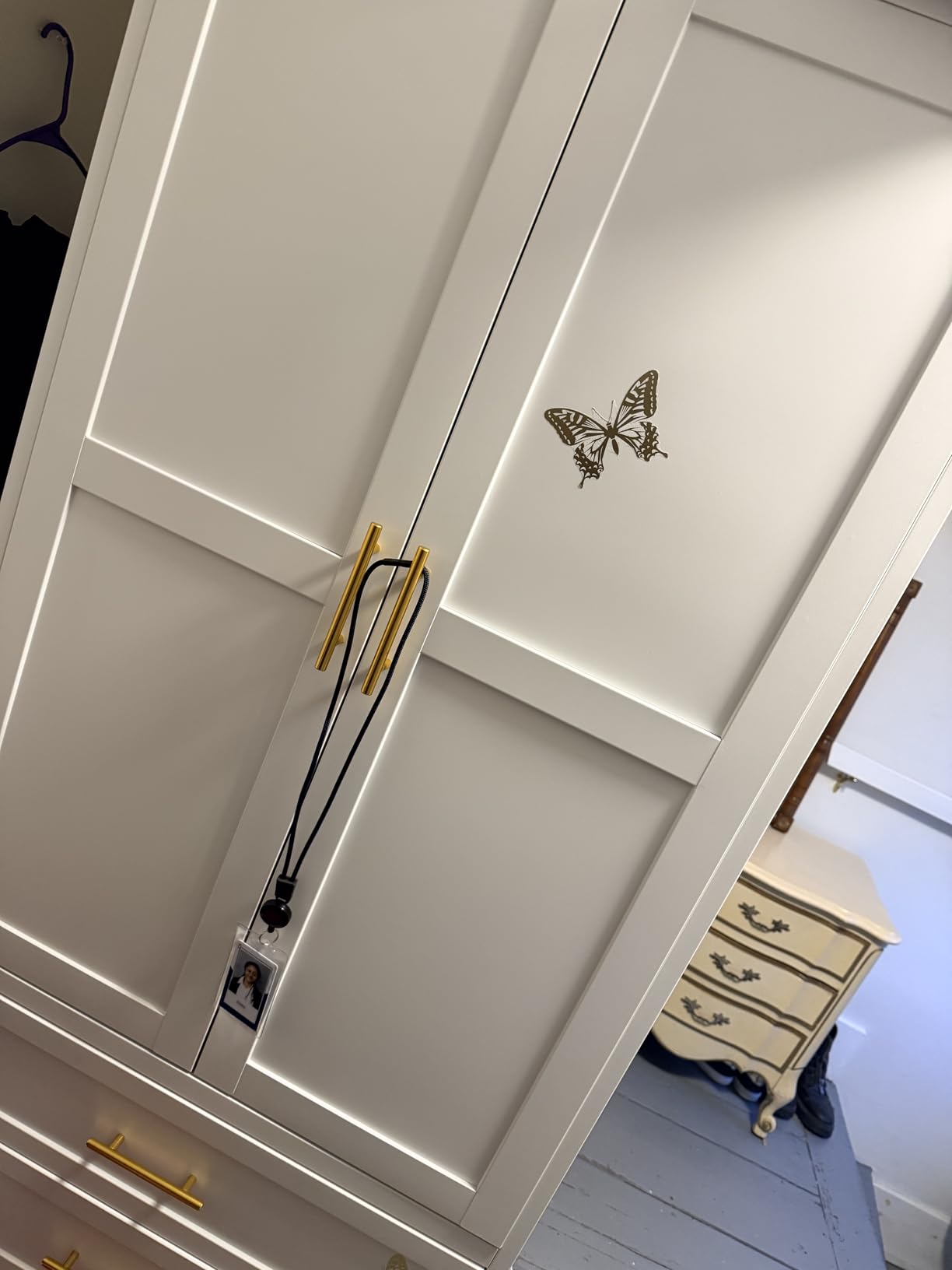 GAIOUS Metal Wardrobe Cabinet with Hanging Rod, Clothing Storage Cabinets | with 2 Door, 1 Adjustable Shelf and 2 Drawers, 71