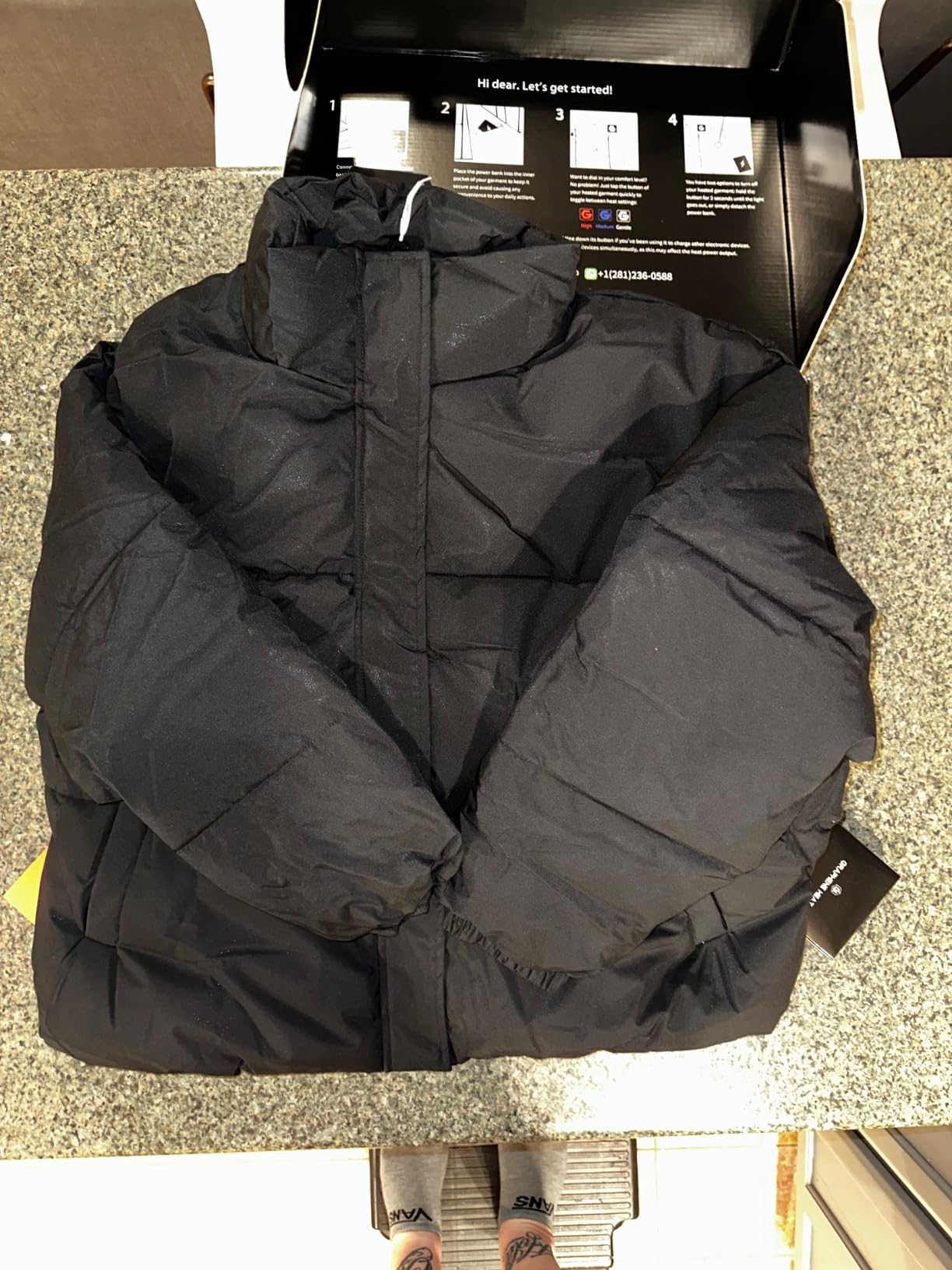 Genovega Graphene Women Heated Jacket 12V Fast Charge 18400mAh Large Capacity customer photo 1
