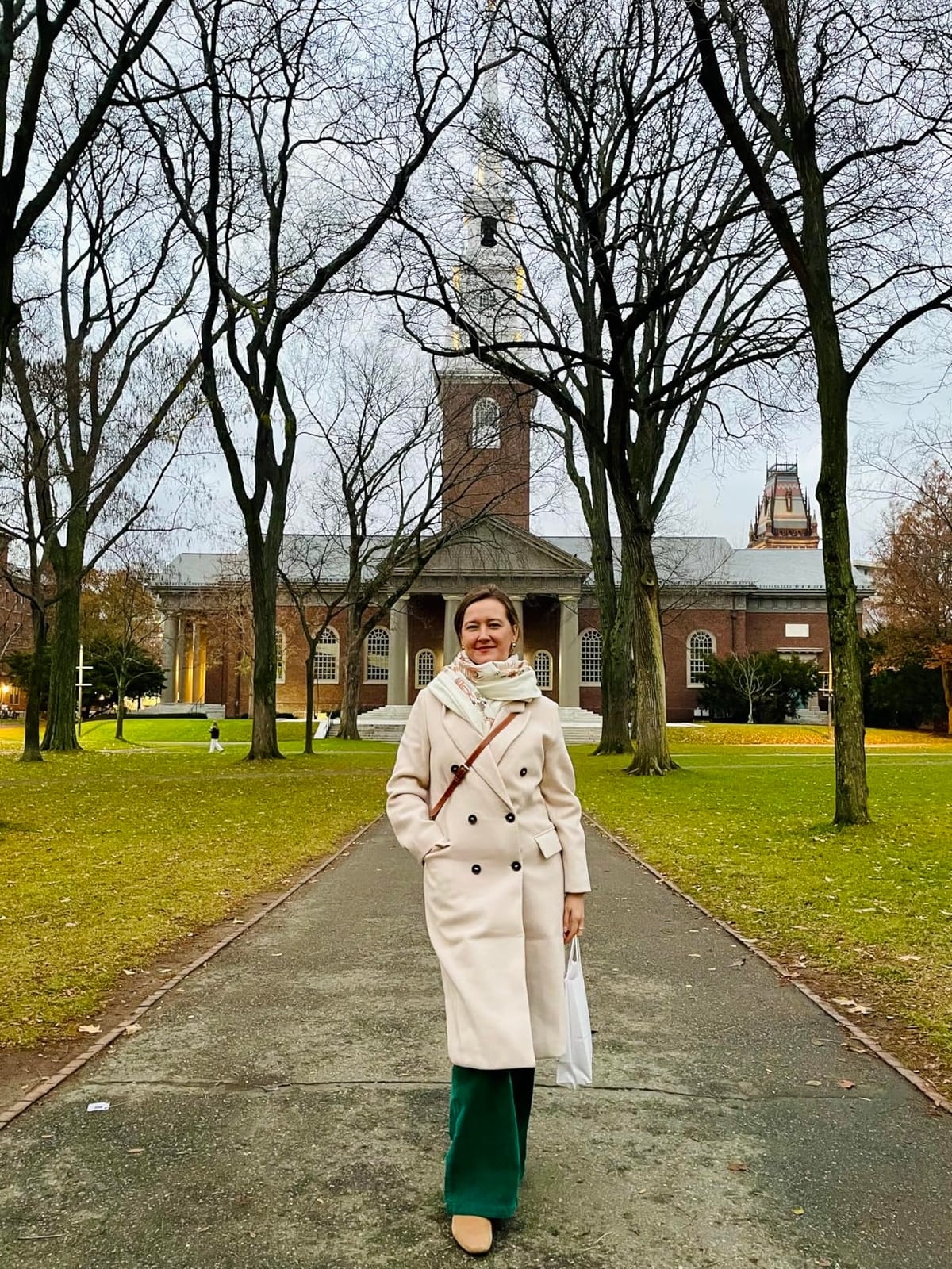 IDEALSANXUN Womens Long Wool Coats Fall Winter Double Breasted Trench Coat Peacoat customer photo 2
