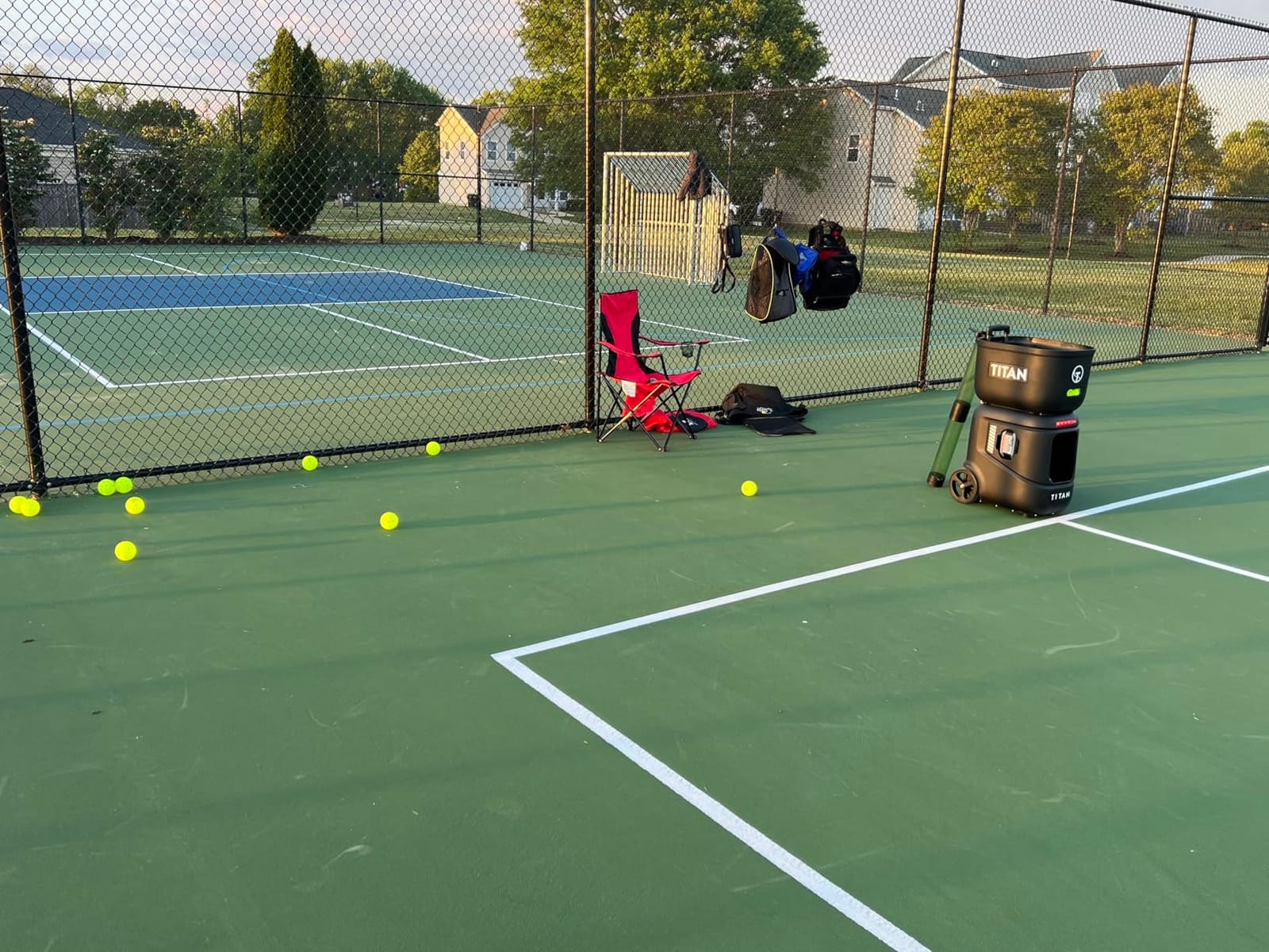 Titan ACE Pickleball Machine with Invertible Hopper | 110-Ball Capacity, Lightweight 39 lb Design, Internal Oscillation & Free App Control for Mobile Players customer photo 1