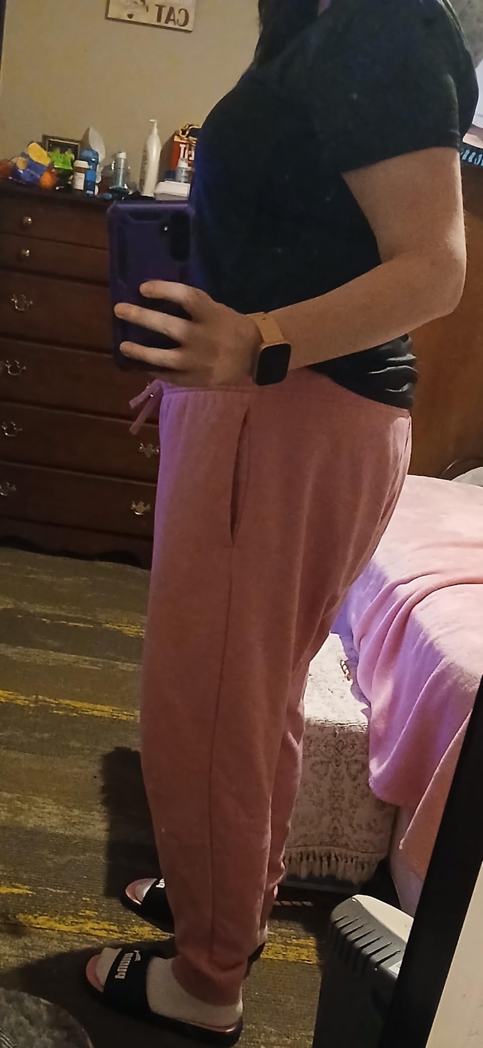Nike Women's Sportswear Club Fleece Mid-Rise Joggers customer photo 2