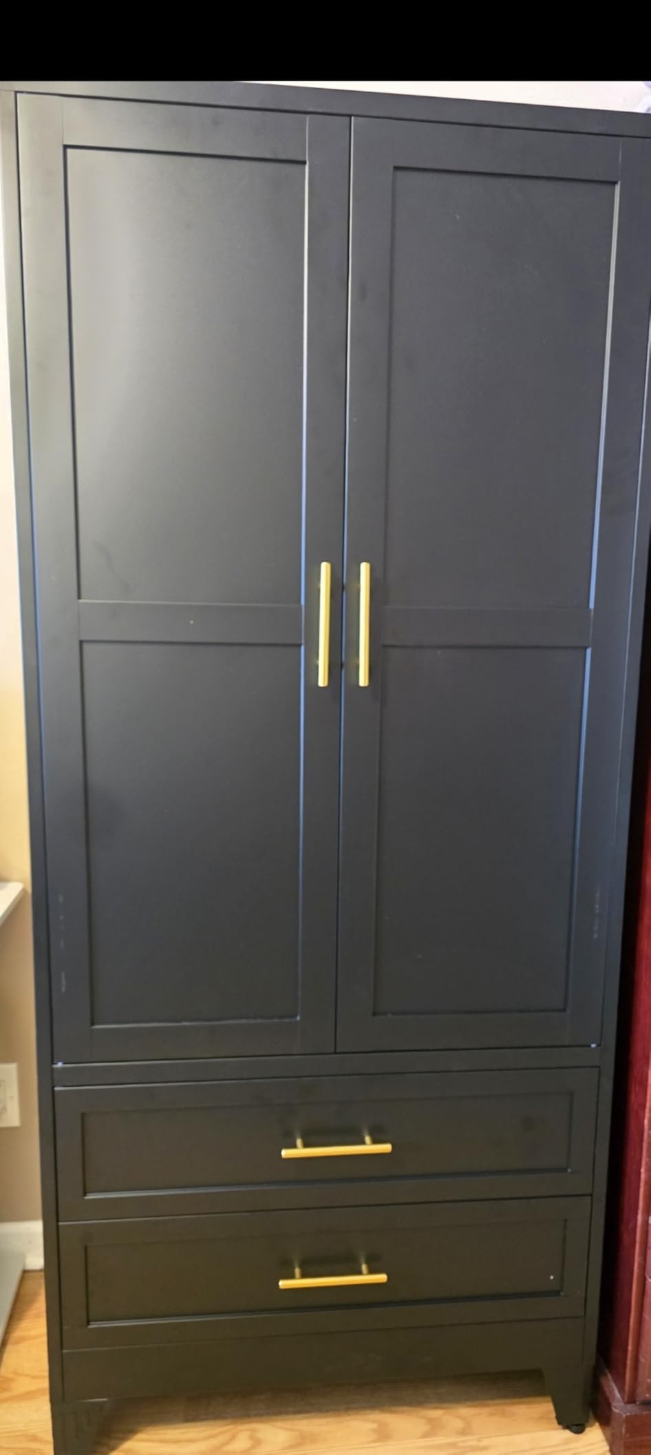 GAIOUS Metal Wardrobe Cabinet with 2 Drawers, 71