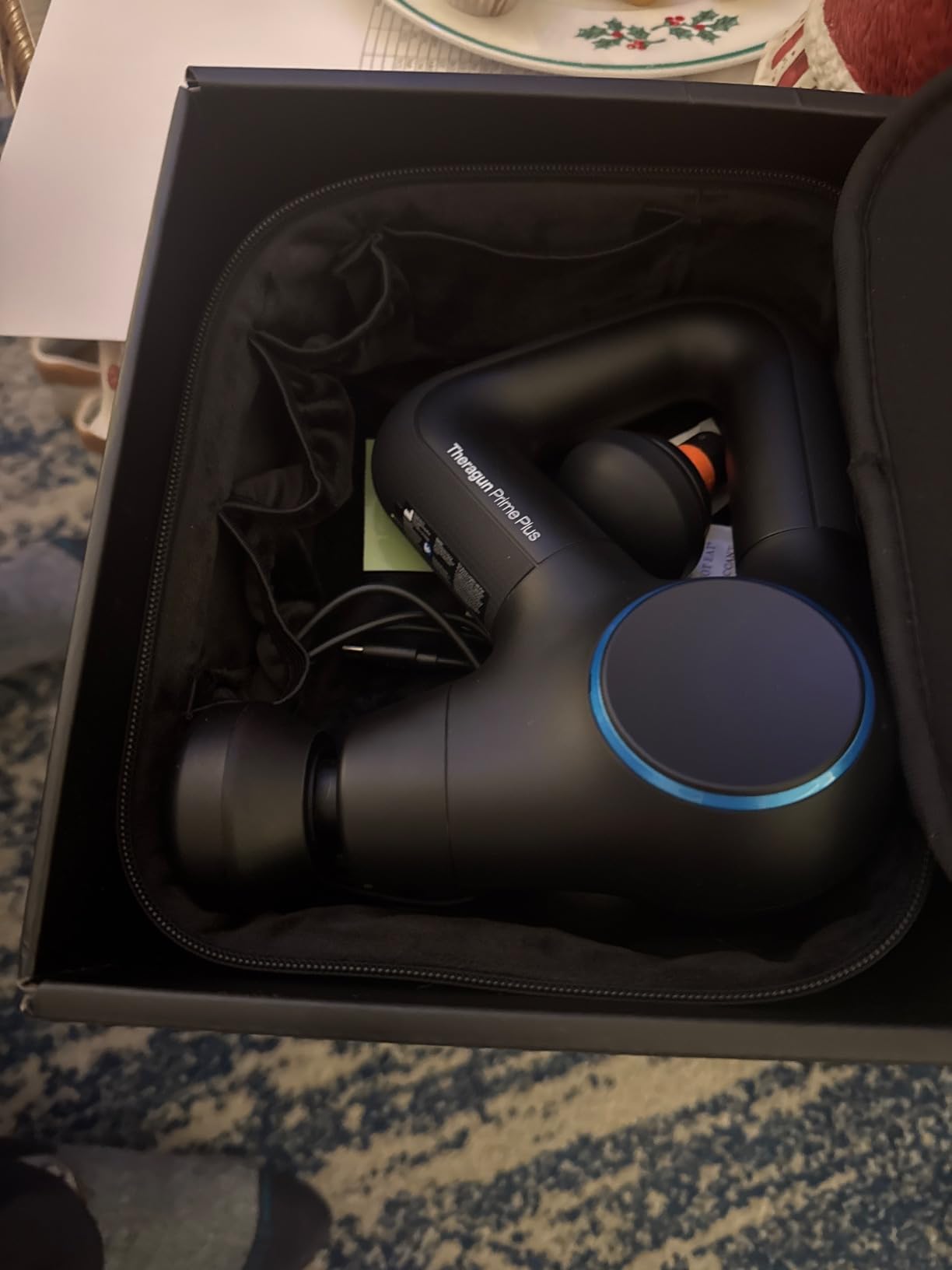 Therabody Prime Plus Heated Deep Tissue Massage Gun | Black | Heated Percussive Massage With 5 Speeds & 3 Heat Levels to Relieve Pain, Loosen Tight Muscles & Speed Recovery customer photo 1