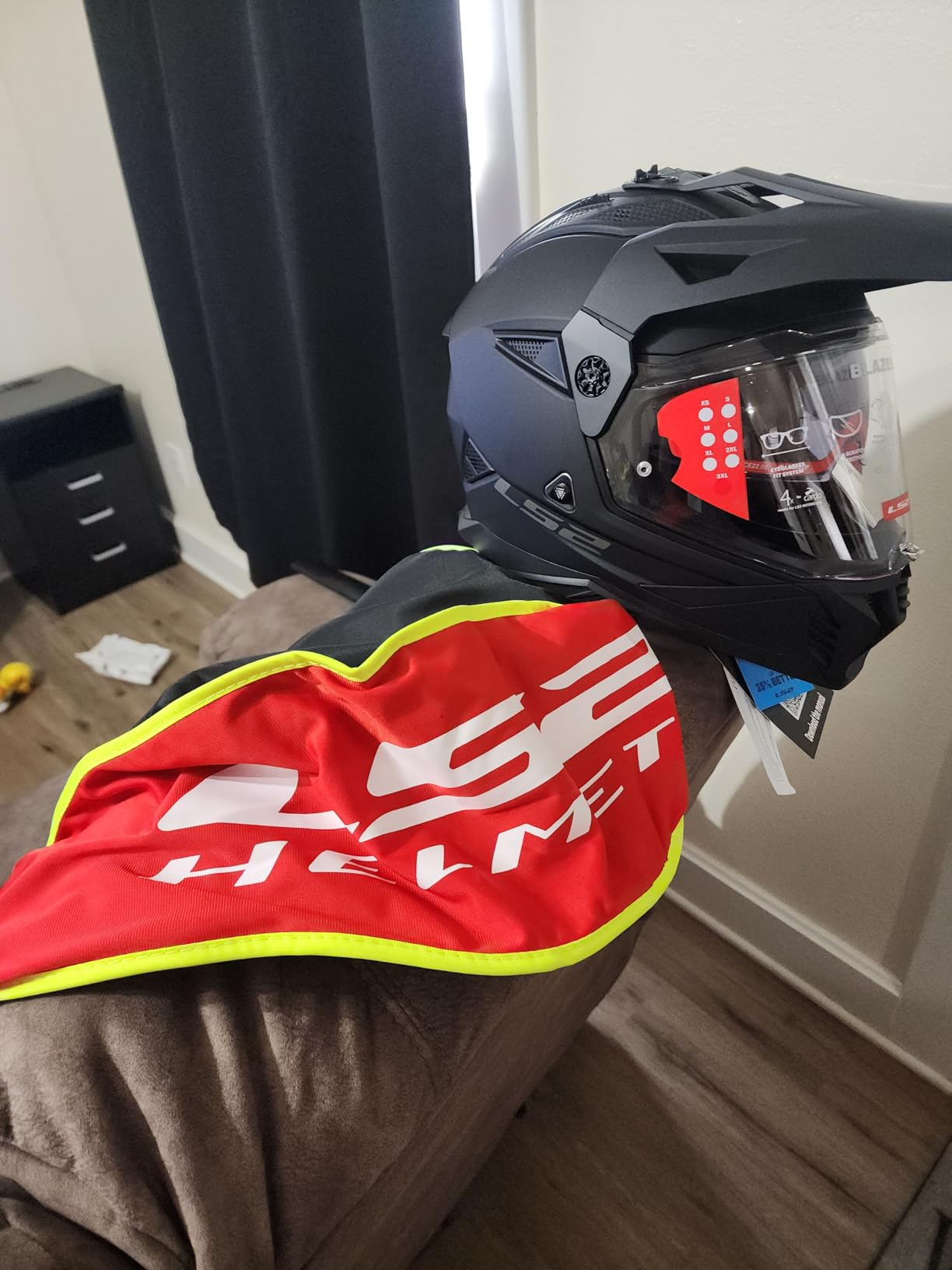 LS2 Helmets Blaze II Adventure Motorcycle Helmet W/SunShield customer photo 2