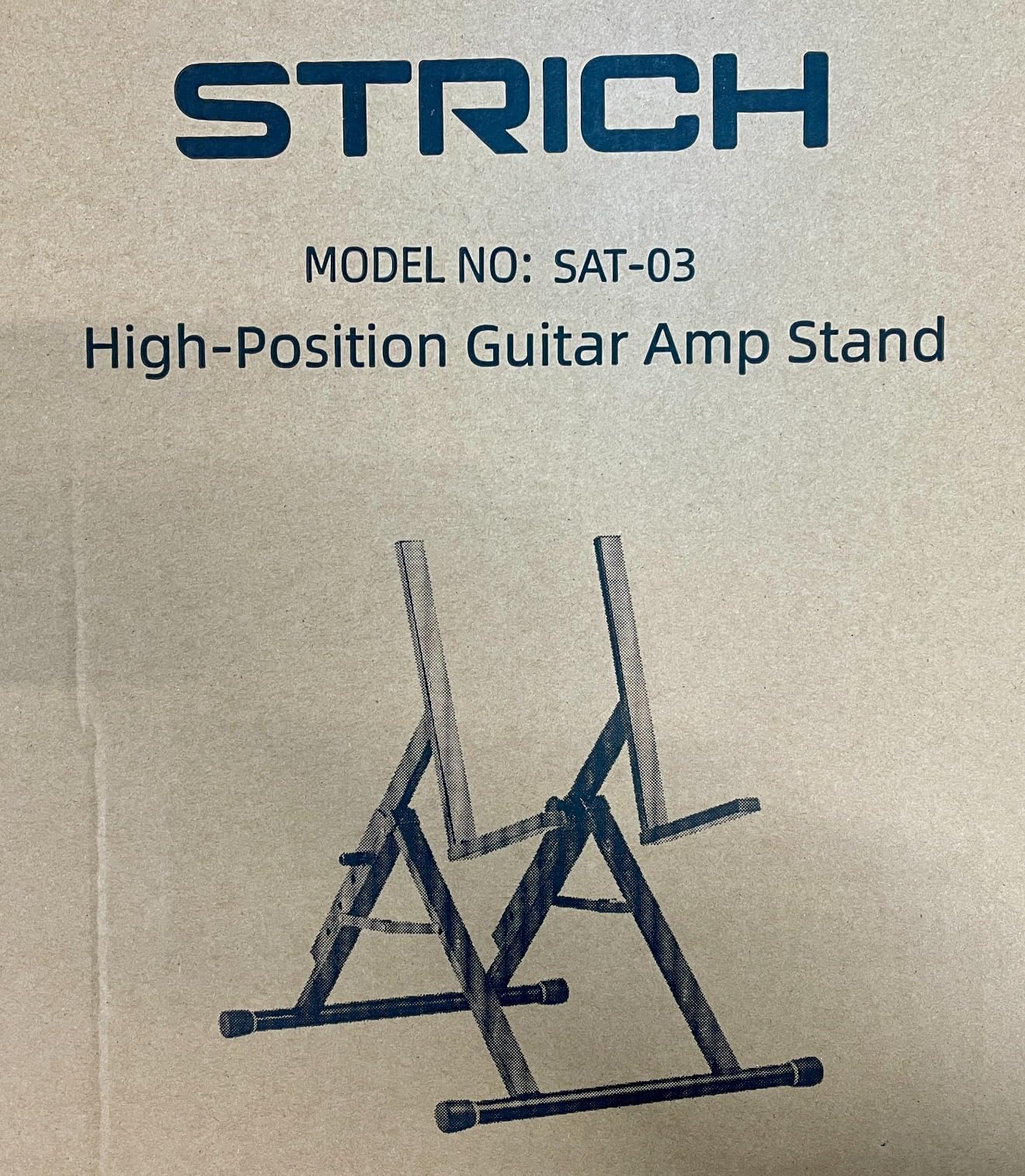 STRICH Amp Guitar Stand, High Profile Guitar Combo Speaker Stand, Tilt Back Folding Amplifier Stand, Fully Collapsible, Black, SAT-03 customer photo 2