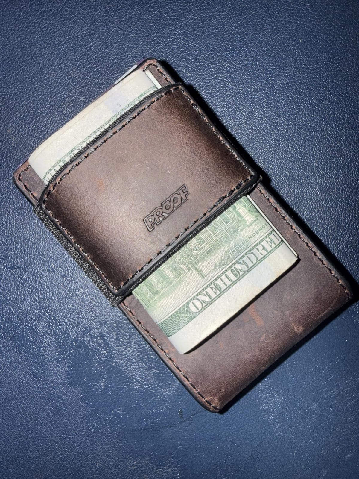 Slim Minimalist Wallets for Men | Leather & Metal | RFID Wallet customer photo 2