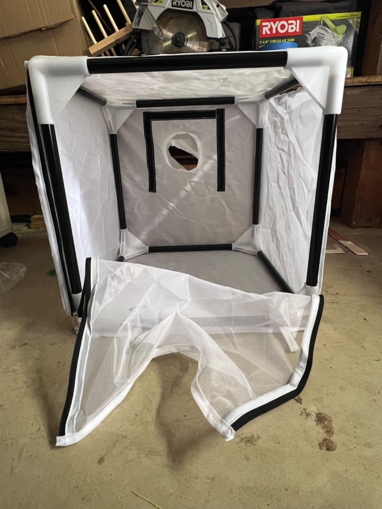 Airbrush Paint Spray Booth with Filter & Curtain 15 inch Portable Spray Paint Booth Tool customer photo 1