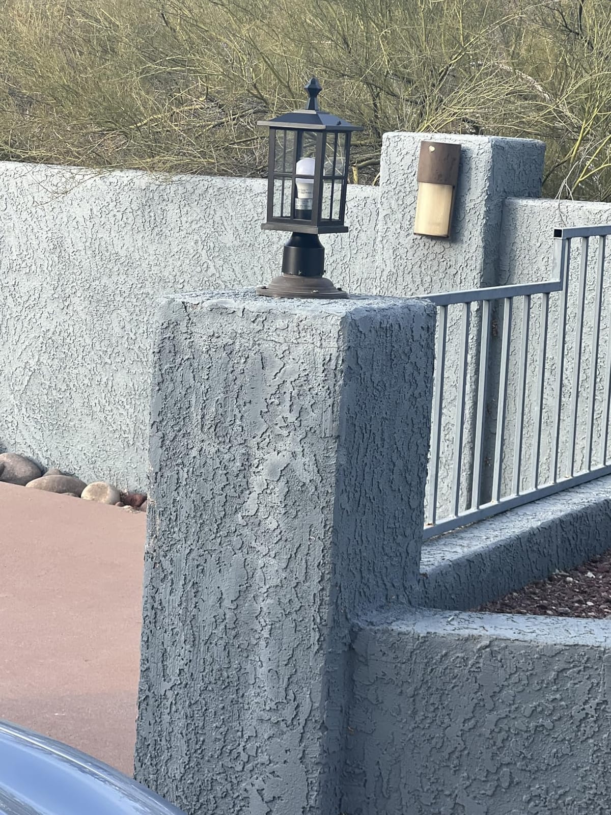 Outdoor Post Lights 2-Pack, Matte Black, 15