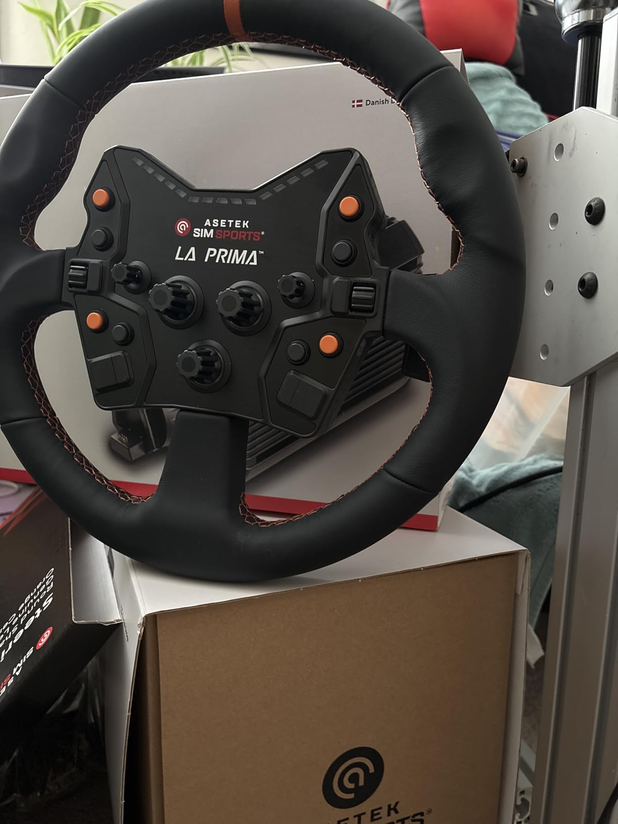 ASETEK La Prima Formula Button Box Gaming Steering Wheel | Premium Steering Wheel Gaming for PC | High Precision & Customizable Controls customer photo 1