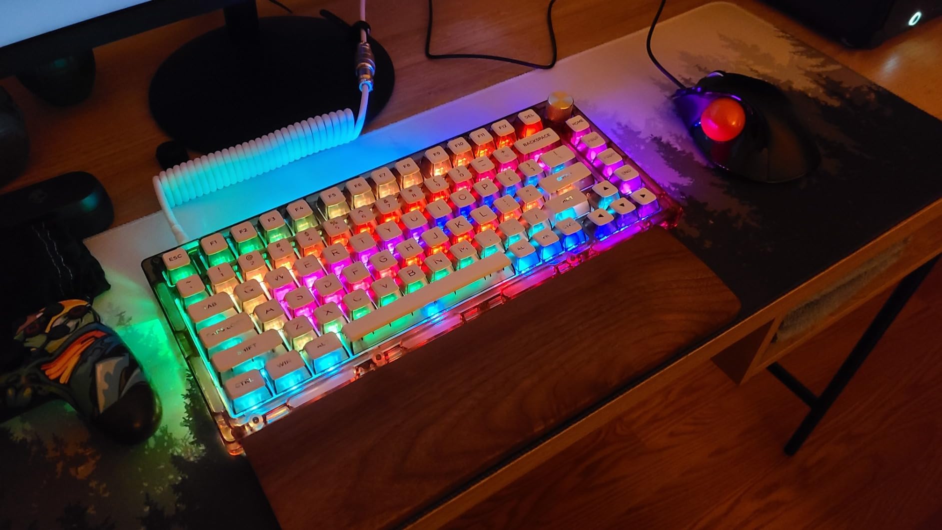 Womier RD75Pro 75% Wireless Gaming Keyboard, Quick Release Aluminum Keyboard, QMK/VIA Tri-Mode Mechanical Creamy Keyboard Custom Hot Swappable with RGB for Windows/Mac/PC - Silver customer photo 1