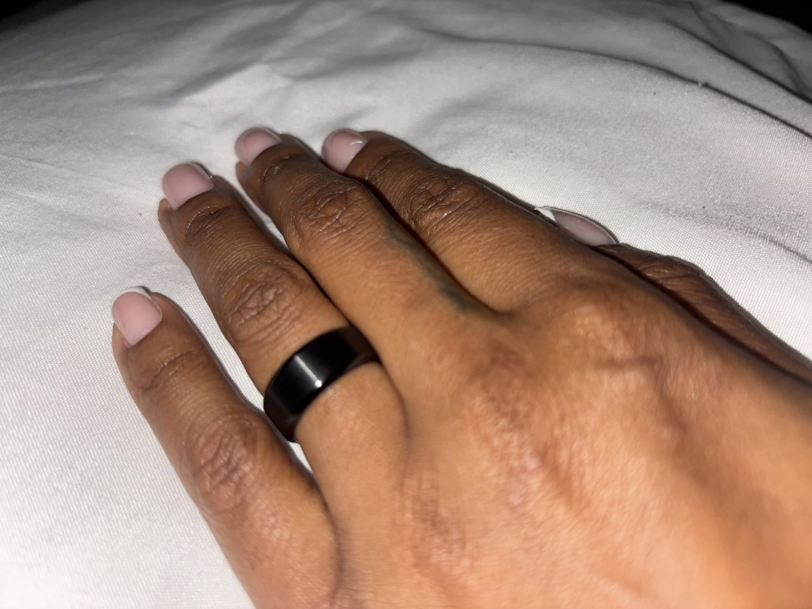 8MM Wedding Band for Men Stainless Steel Ring Band Size 6-14 customer photo 2