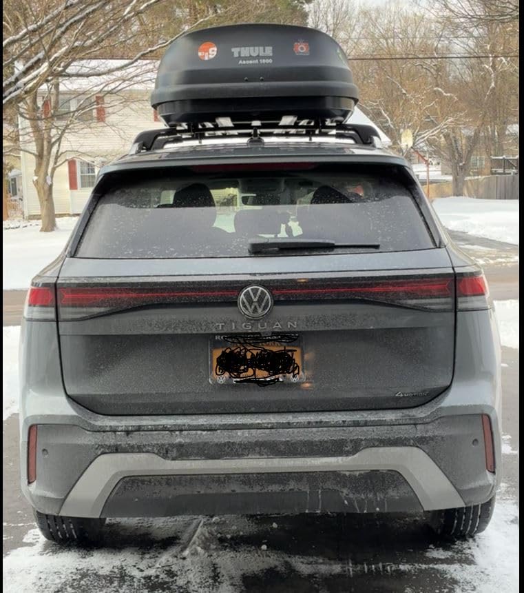 Tuyoung 300lbs Roof Rack Cross Bars for KIA EV9 2024-2026 | GT-Line (Not for Wind & Land) with Raised Rails, Lockable Aluminum Roof Rails Crossbars Cargo Bars Cargo Carrier Luggage customer photo 2