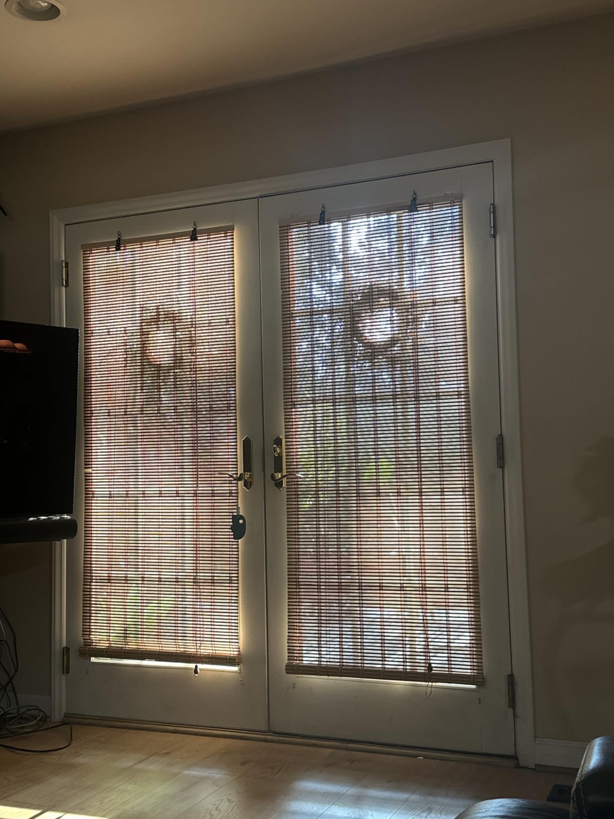 Bamboo Blinds for Interior Windows, Custom Bamboo Shades | Roller Shades for Indoor Window and Outdoor Patio, Easy to Install for Decks, Porches & Backyards customer photo 1